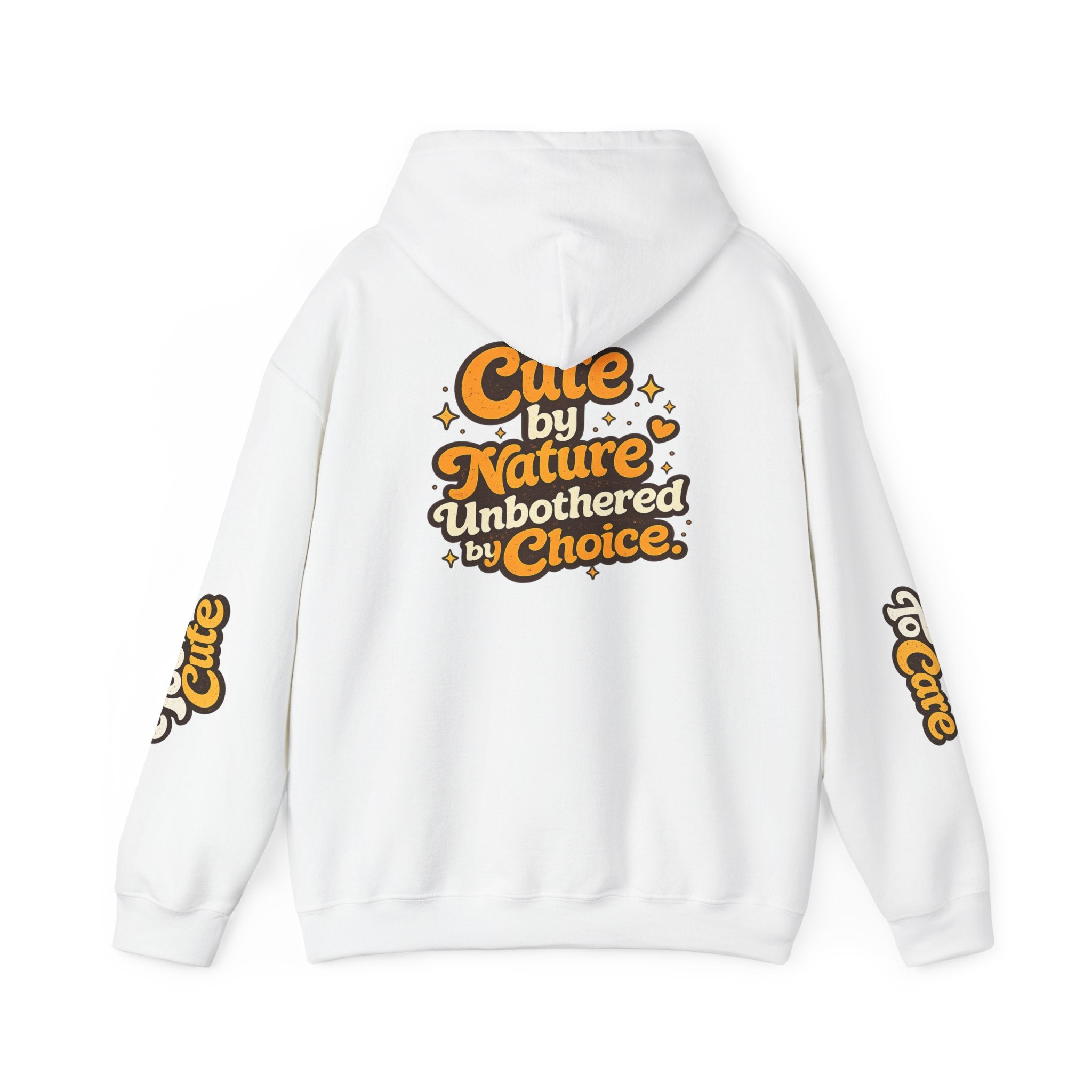 Too Cute To Care/Heavy Blend™ Hooded Sweatshirt