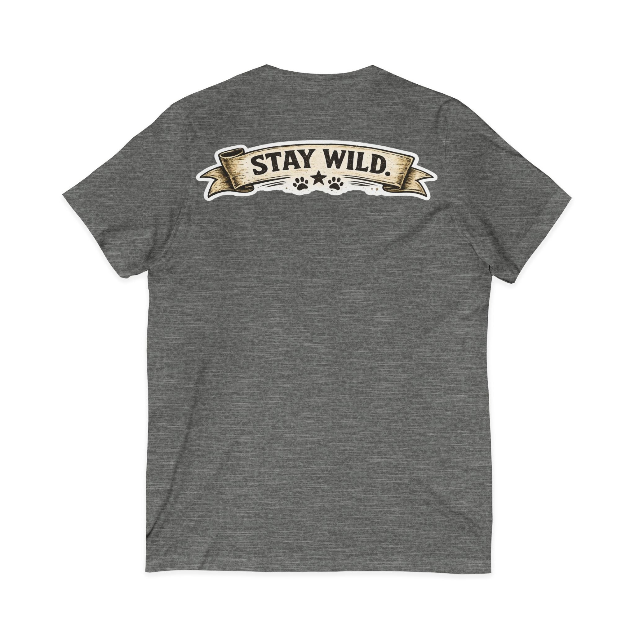 Calm Clever Untamed/Jersey Short Sleeve V-Neck Tee