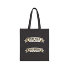 Calm Clever Untamed/Cotton Canvas Tote Bag