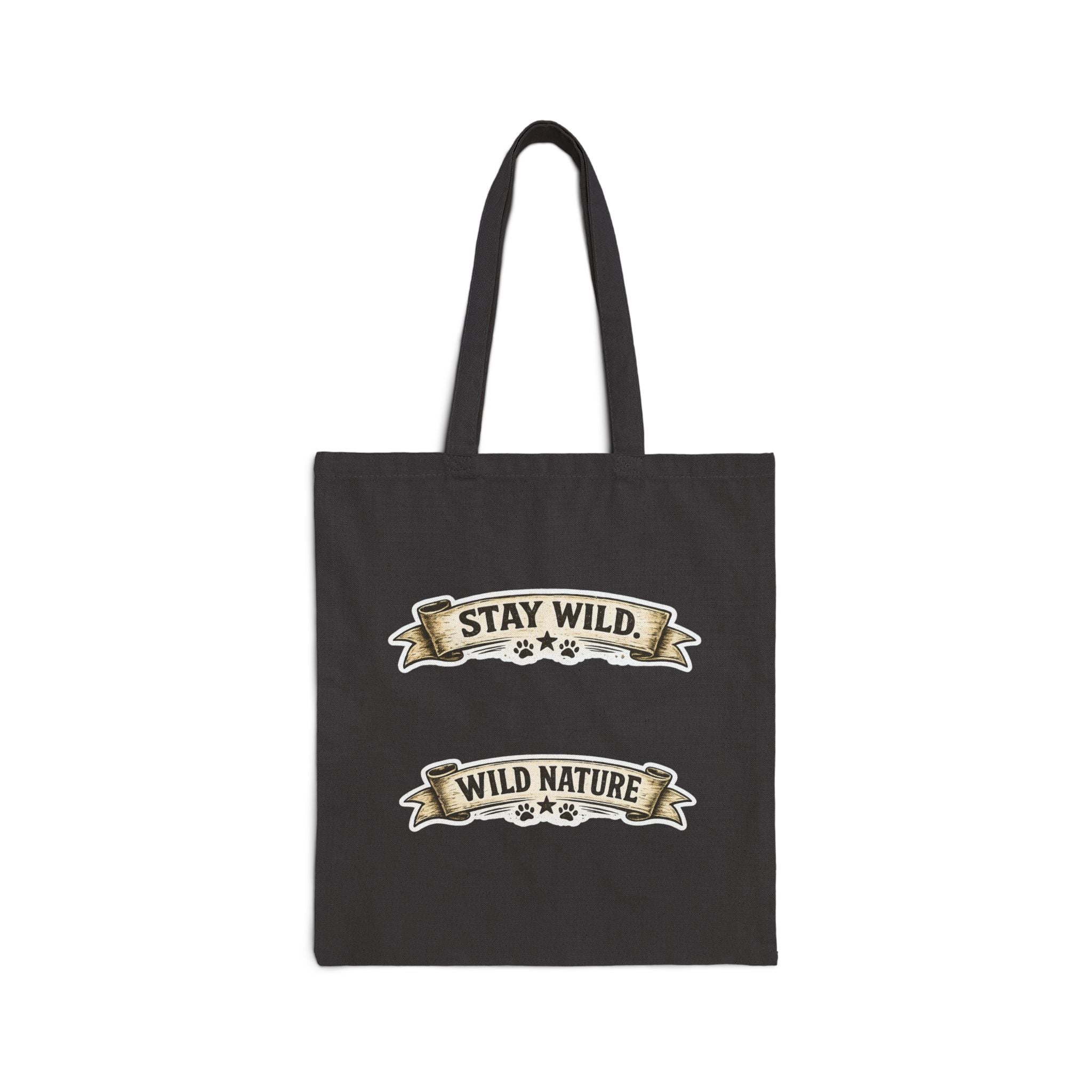 Calm Clever Untamed/Cotton Canvas Tote Bag