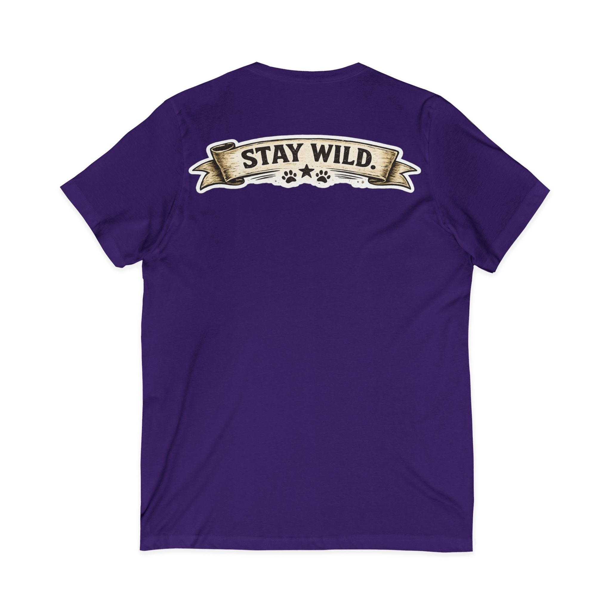 Calm Clever Untamed/Jersey Short Sleeve V-Neck Tee