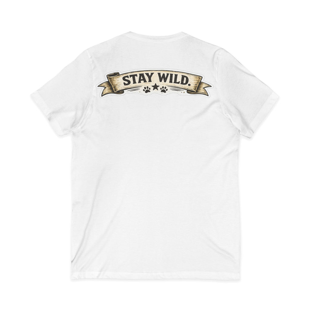 Calm Clever Untamed/Jersey Short Sleeve V-Neck Tee