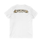 Calm Clever Untamed/Jersey Short Sleeve V-Neck Tee