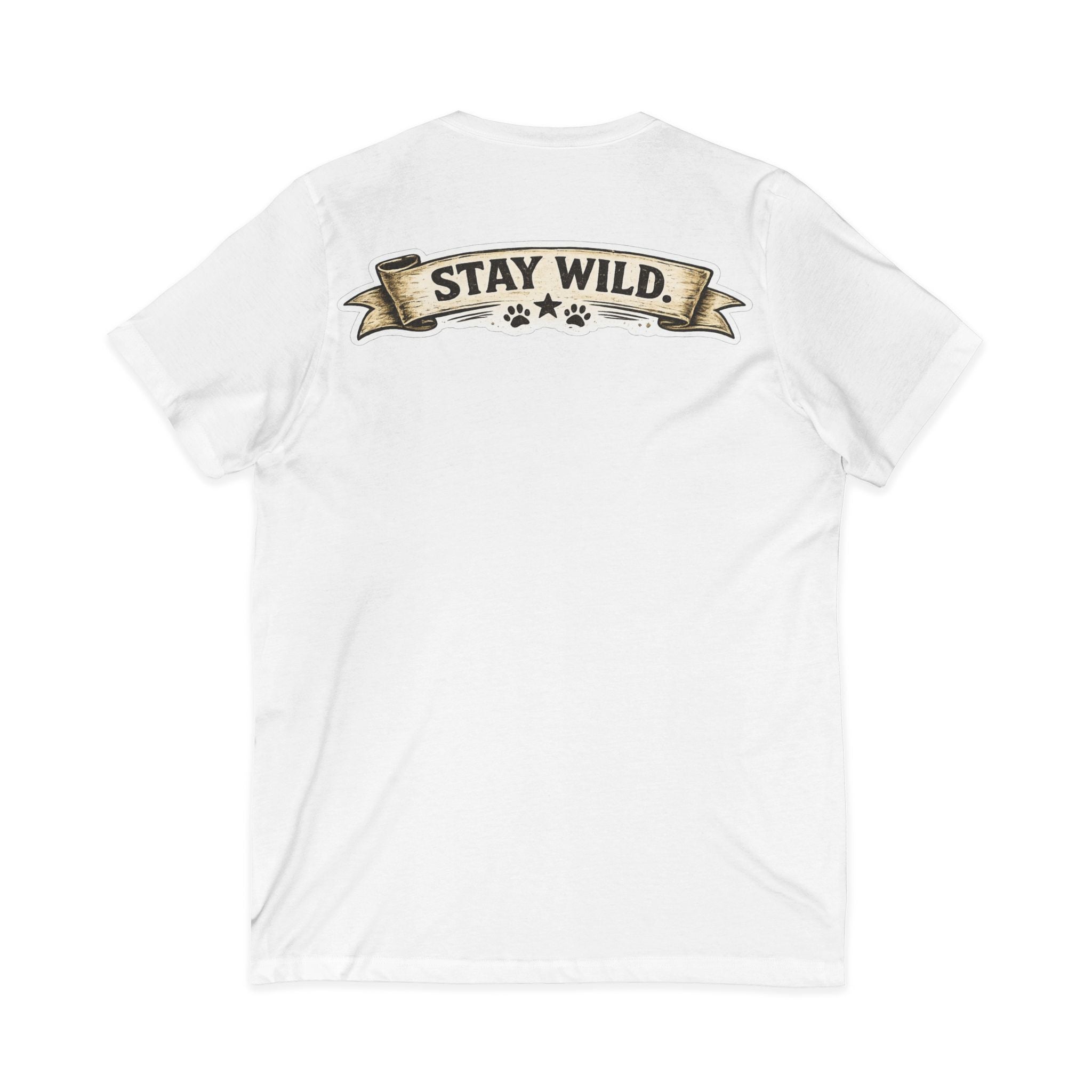 Calm Clever Untamed/Jersey Short Sleeve V-Neck Tee