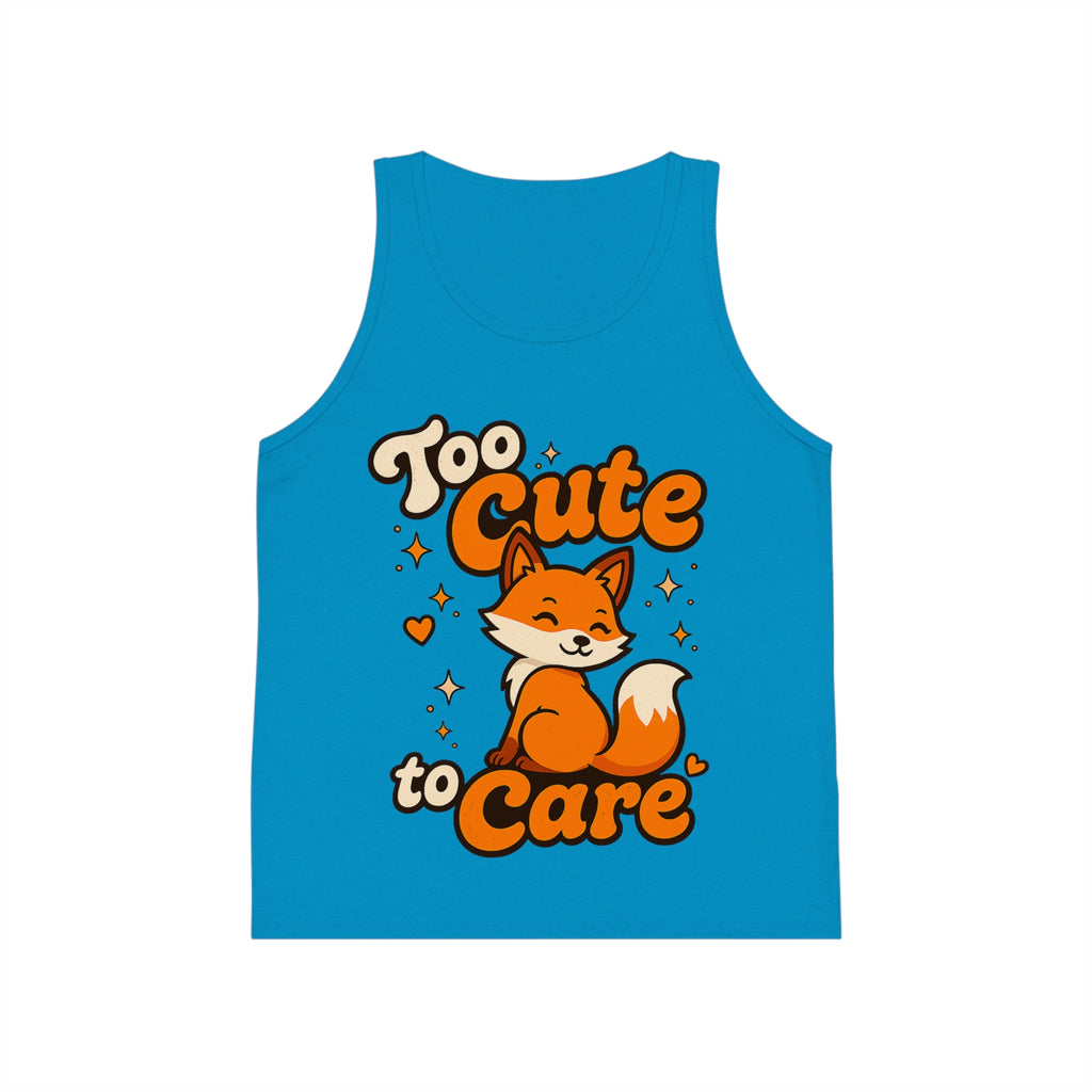 Too Cute To Care/Kid's Jersey Tank Top