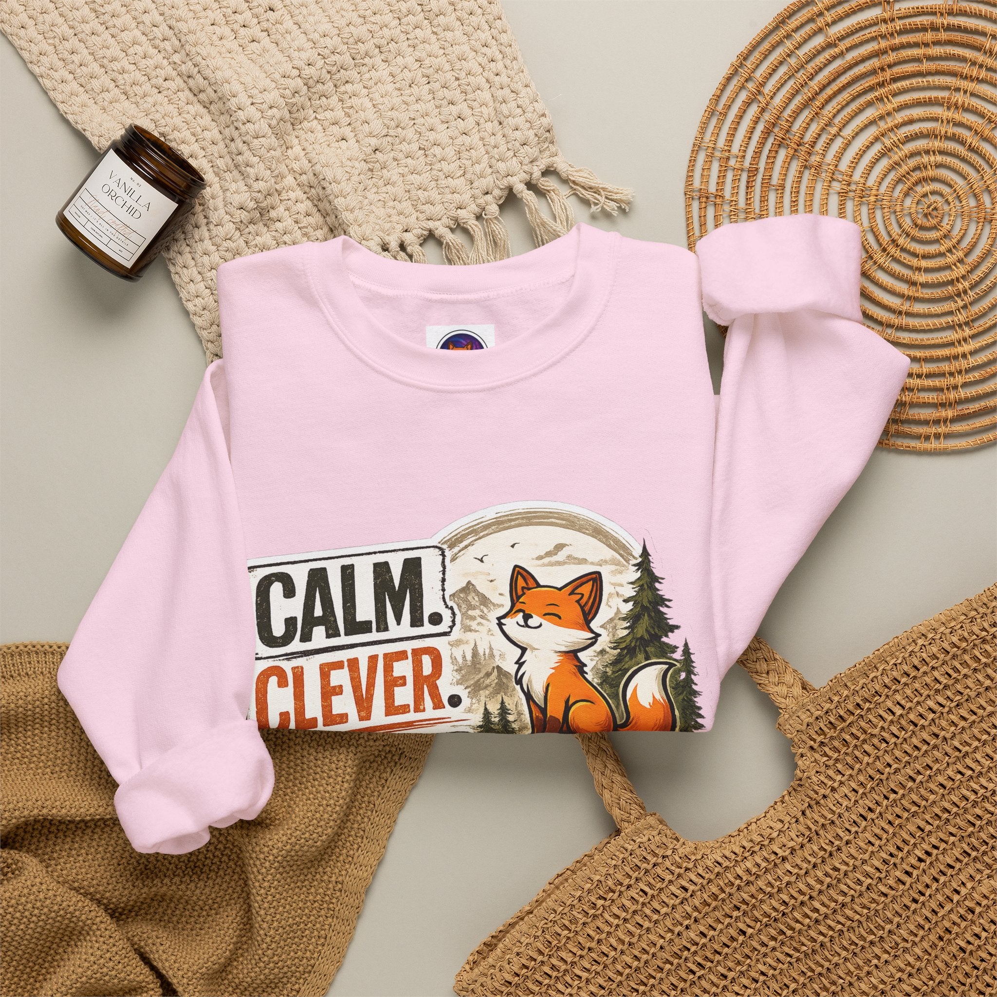 Calm Clever Untamed/Heavy Blend™ Crewneck Sweatshirt