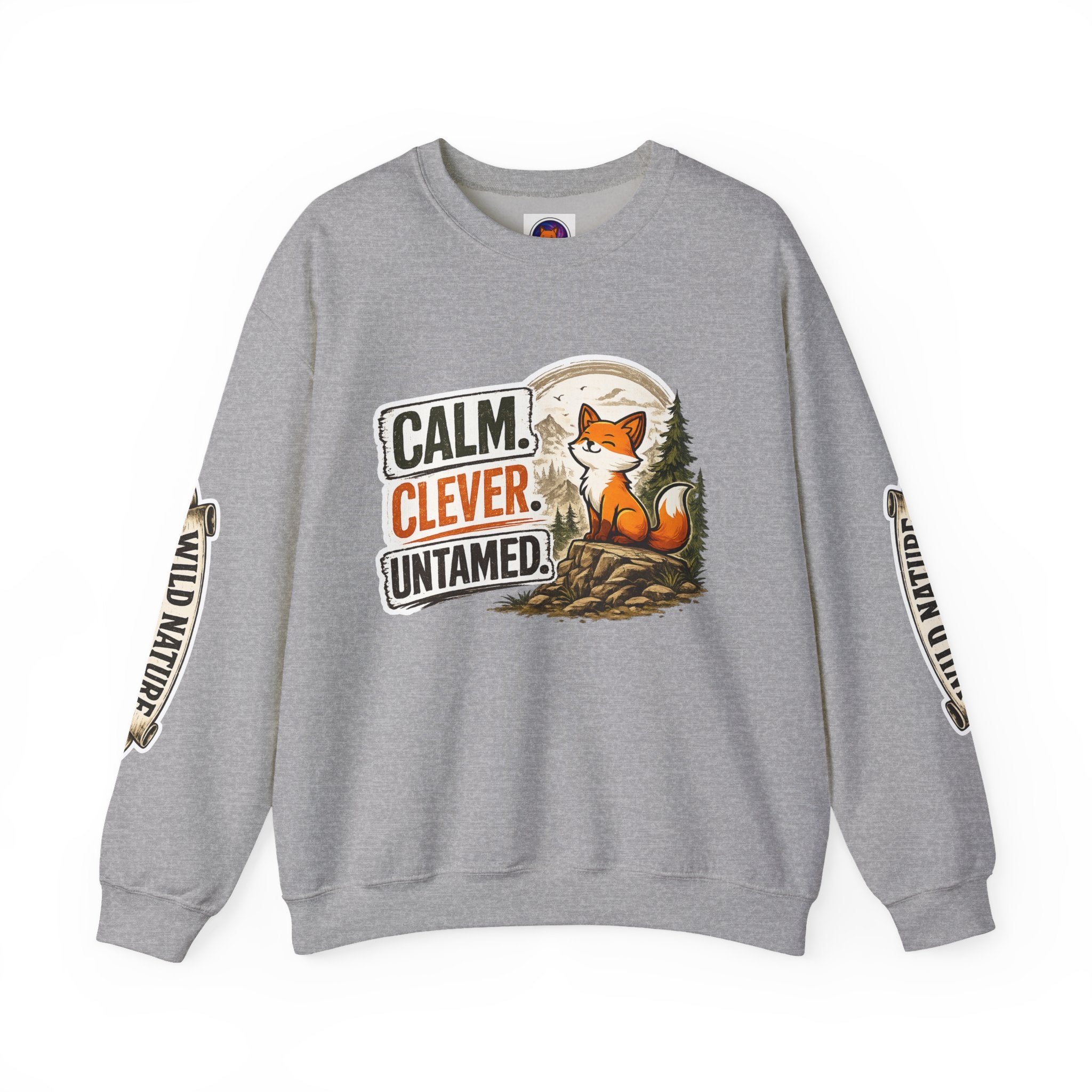 Calm Clever Untamed/Heavy Blend™ Crewneck Sweatshirt