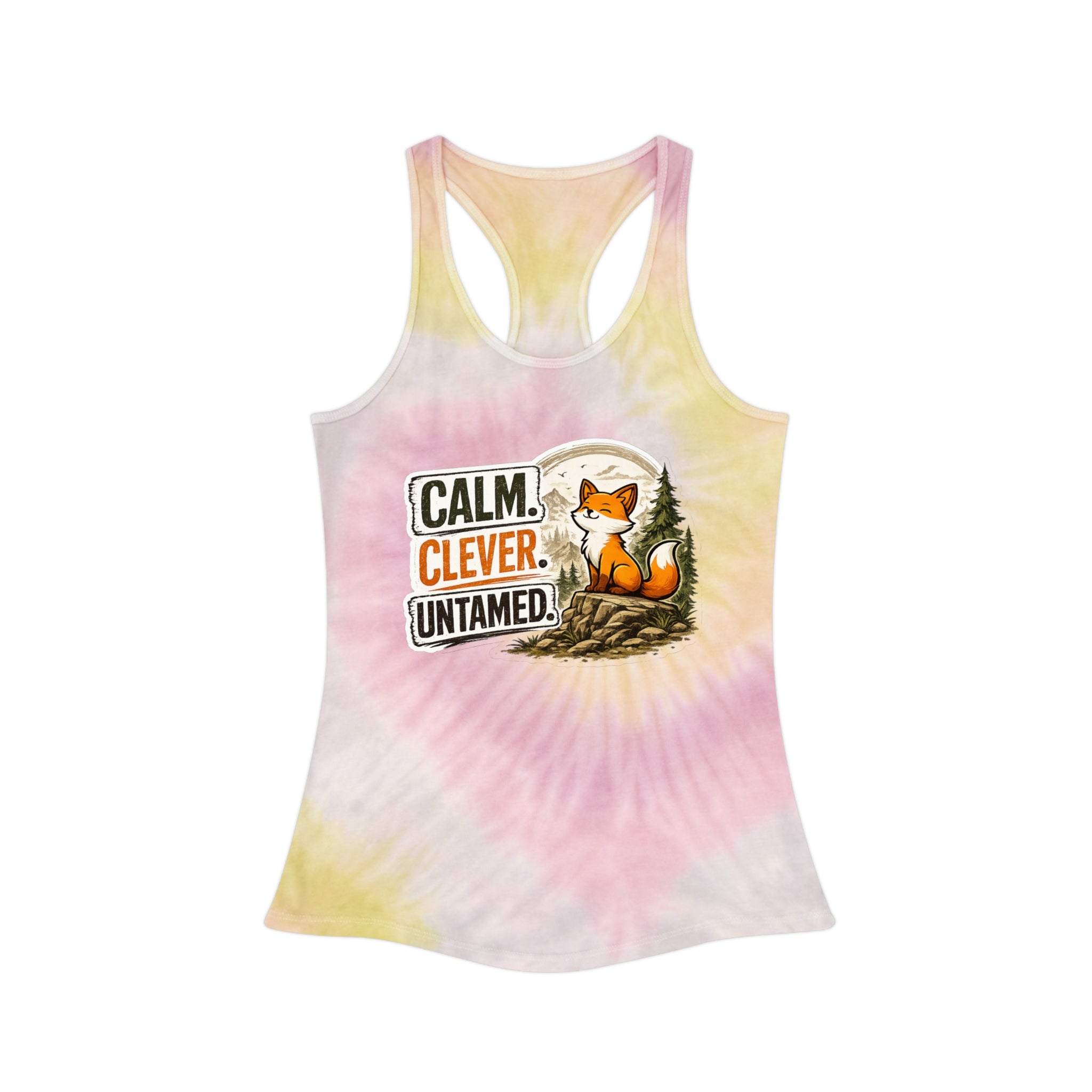 Calm Clever Untamed/Tie Dye Racerback Tank Top