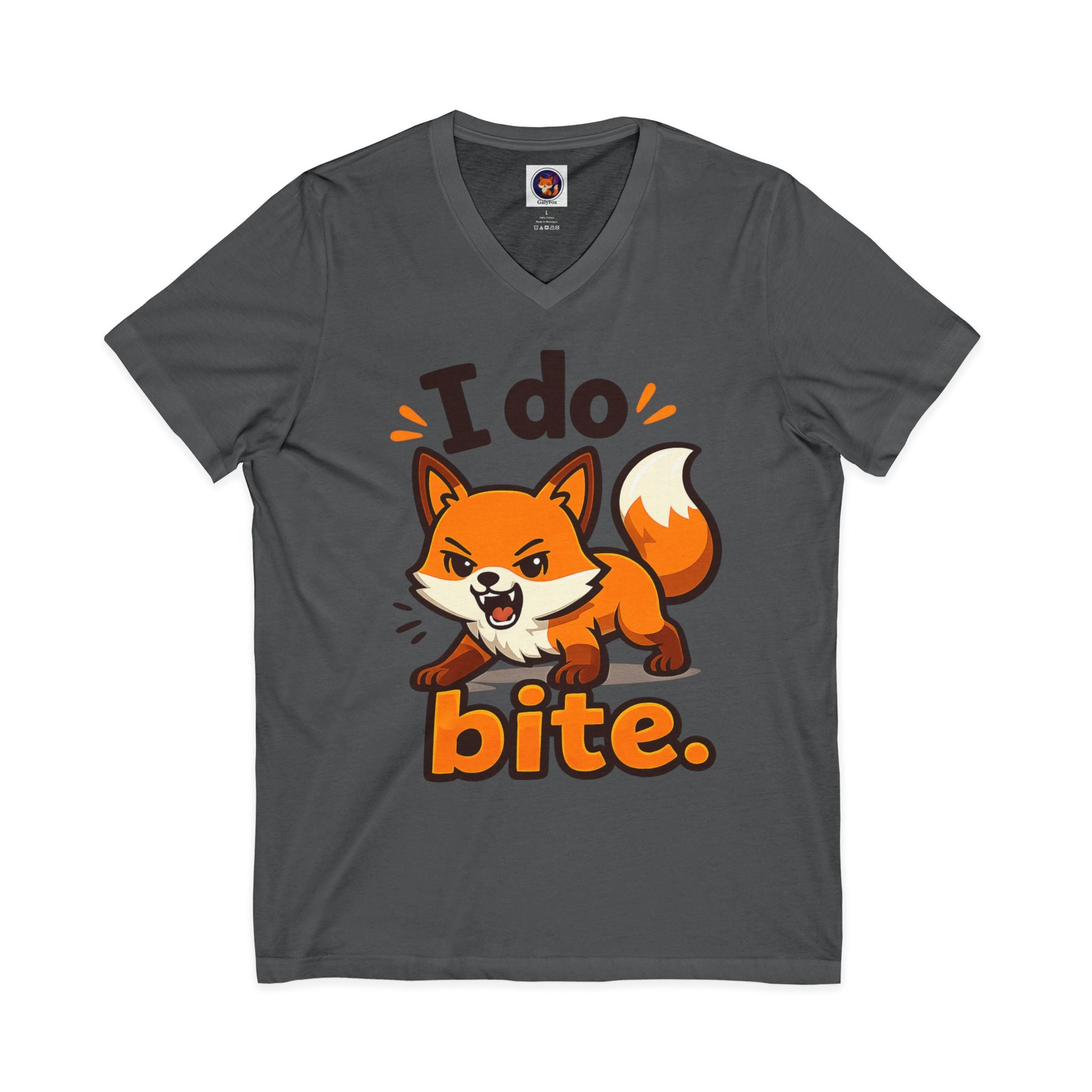 I Do Bite/Jersey Short Sleeve V-Neck Tee