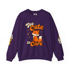 Too Cute To Care/Heavy Blend™ Crewneck Sweatshirt