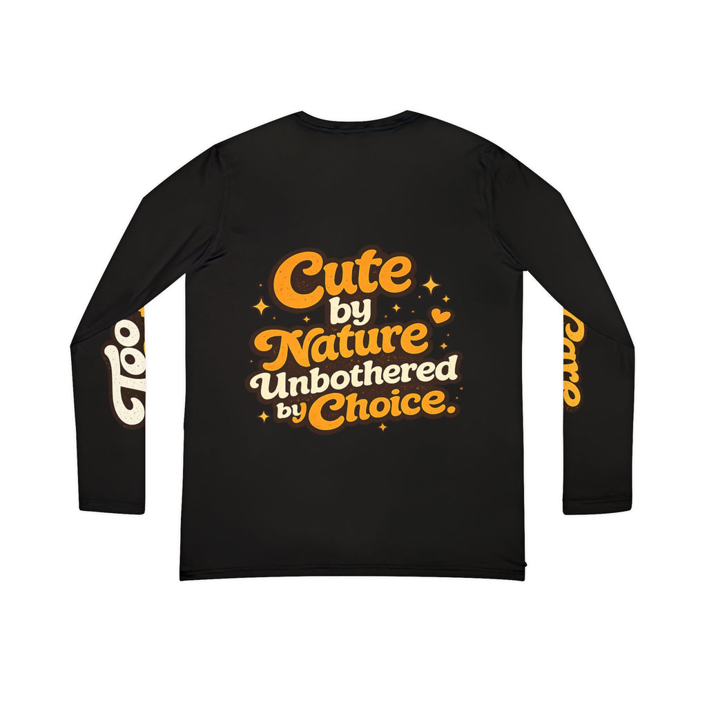 Too Cute To Care/Long Sleeve V-neck Shirt (AOP)