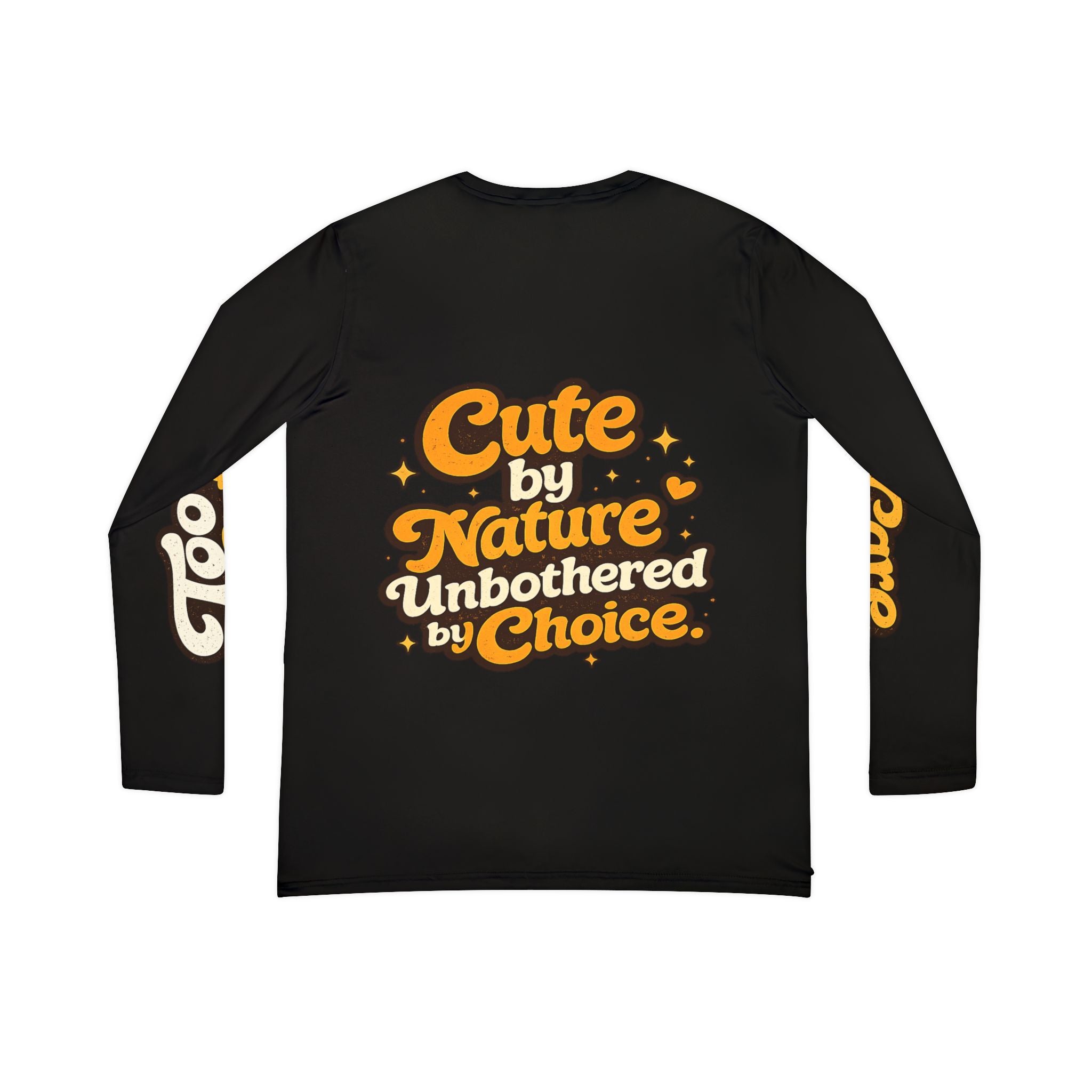 Too Cute To Care/Long Sleeve V-neck Shirt (AOP)