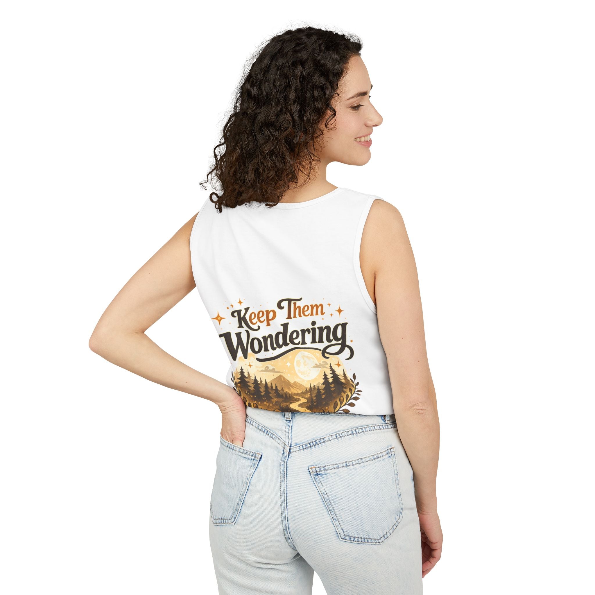 Leave A Little Mystery/Garment-Dyed Tank Top
