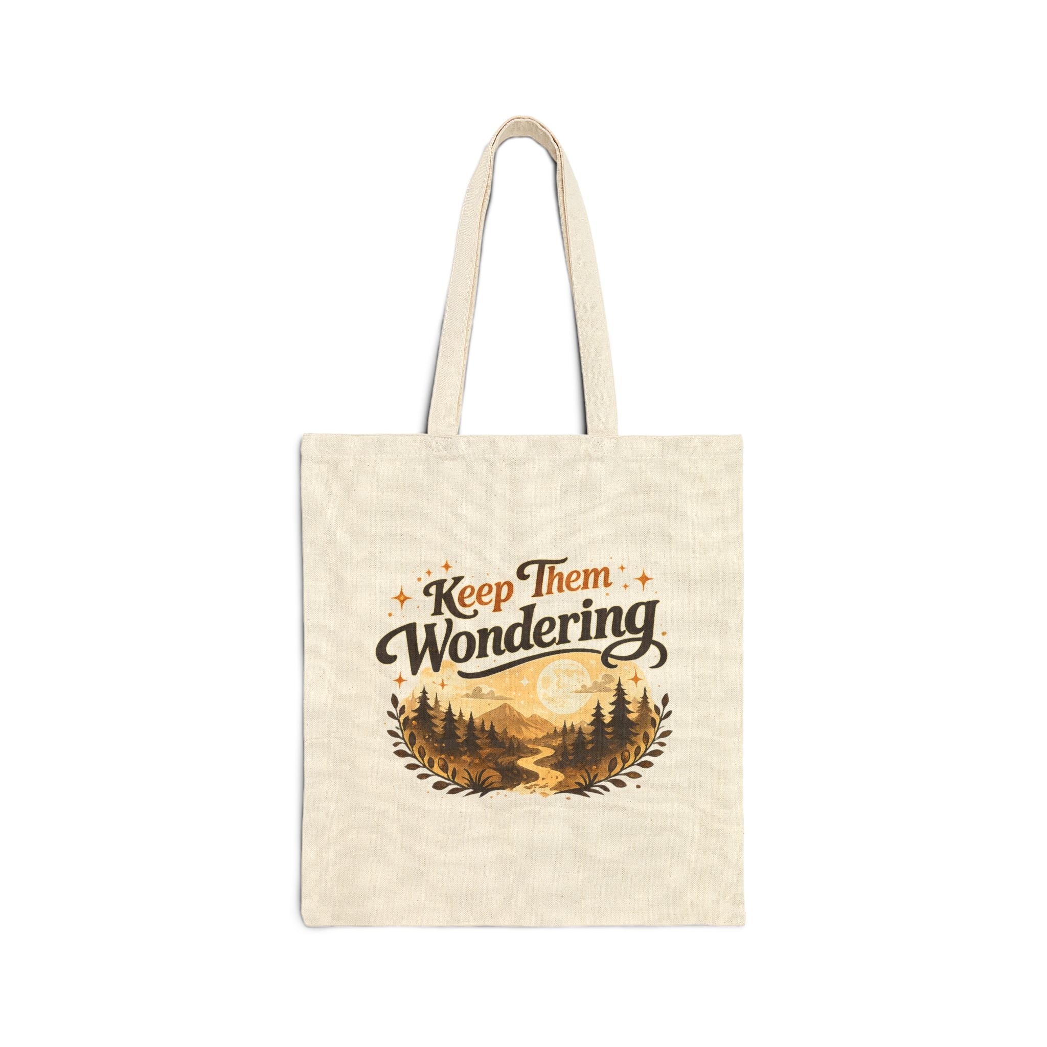 Leave a Little Mystery/Cotton Canvas Tote Bag