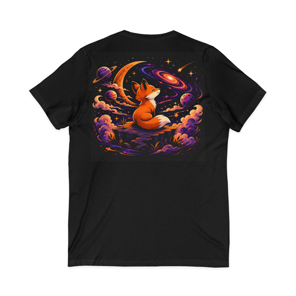 Cosmic Trouble/Jersey Short Sleeve V-Neck Tee