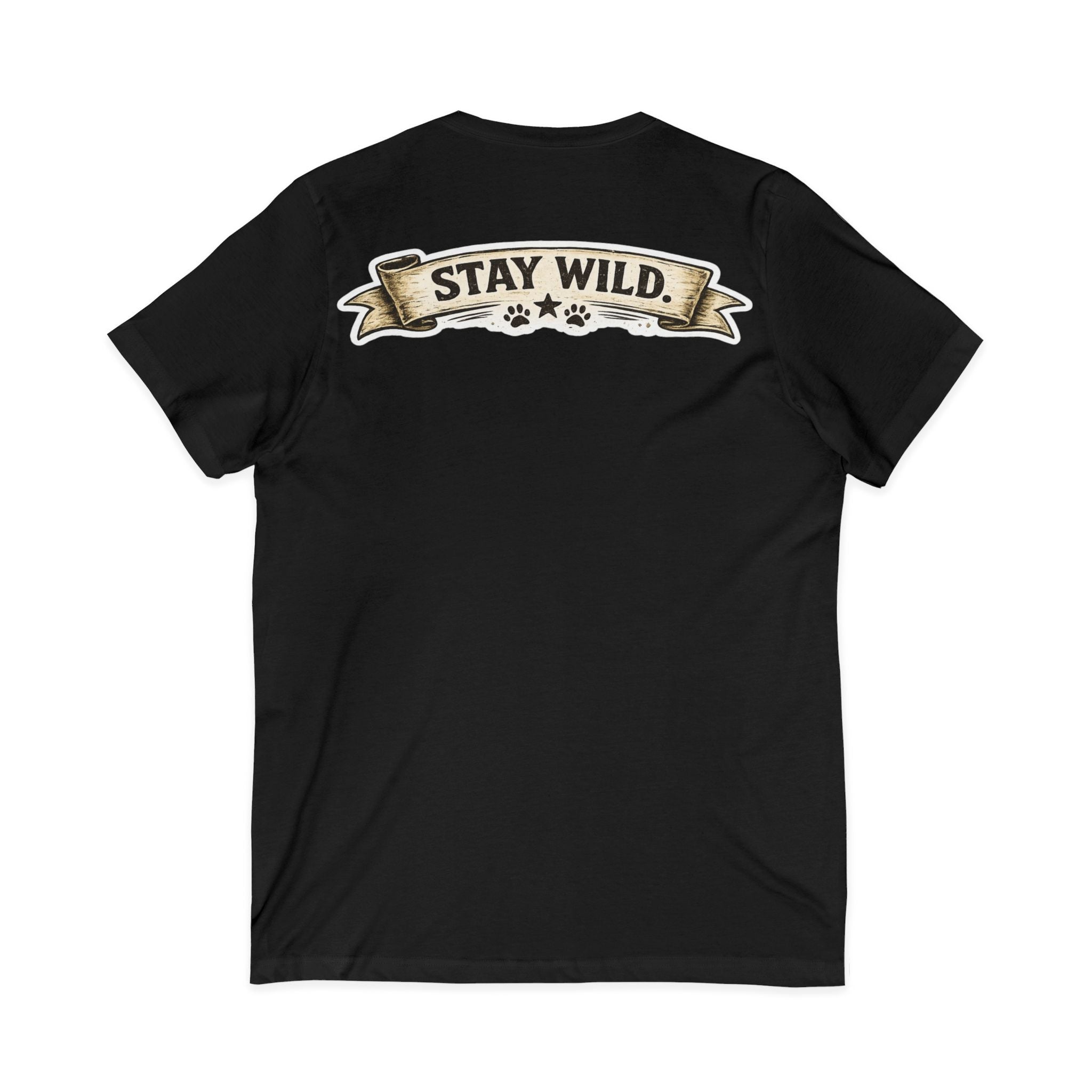 Calm Clever Untamed/Jersey Short Sleeve V-Neck Tee