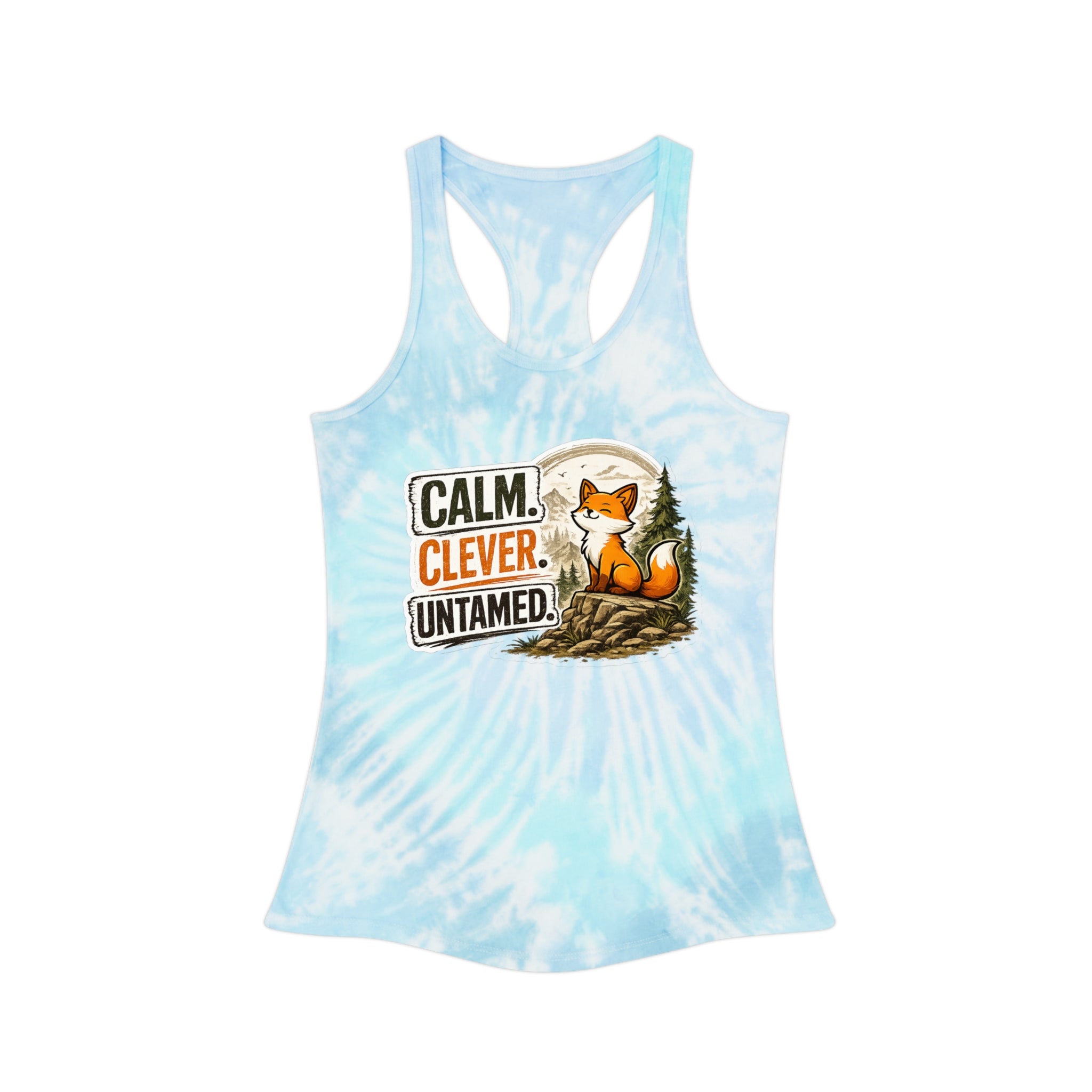 Calm Clever Untamed/Tie Dye Racerback Tank Top