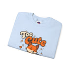 Too Cute To Care/Heavy Blend™ Crewneck Sweatshirt