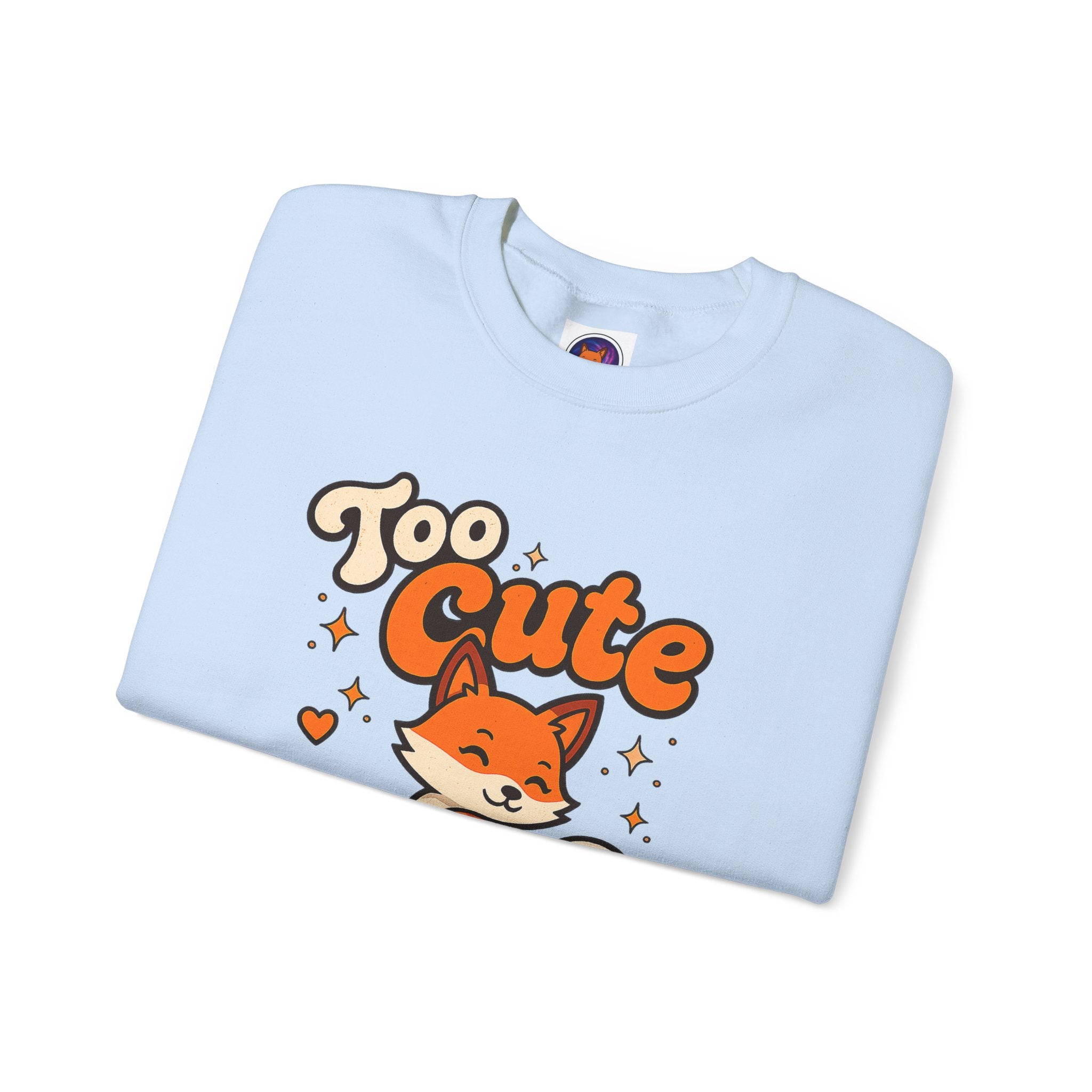 Too Cute To Care/Heavy Blend™ Crewneck Sweatshirt