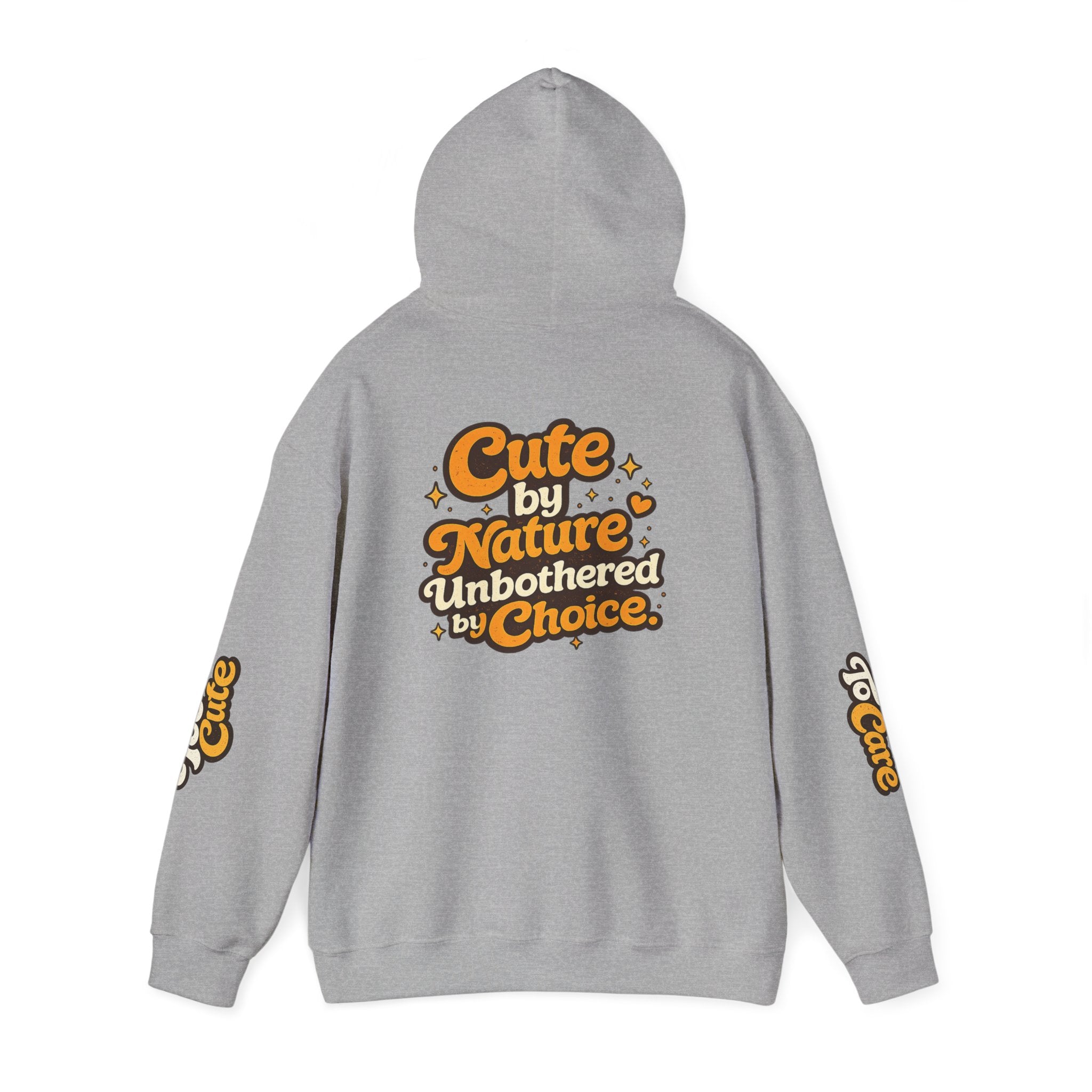 Too Cute To Care/Heavy Blend™ Hooded Sweatshirt