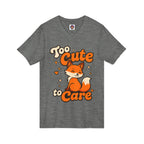 Too Cute To Care/Jersey Short Sleeve V-Neck Tee