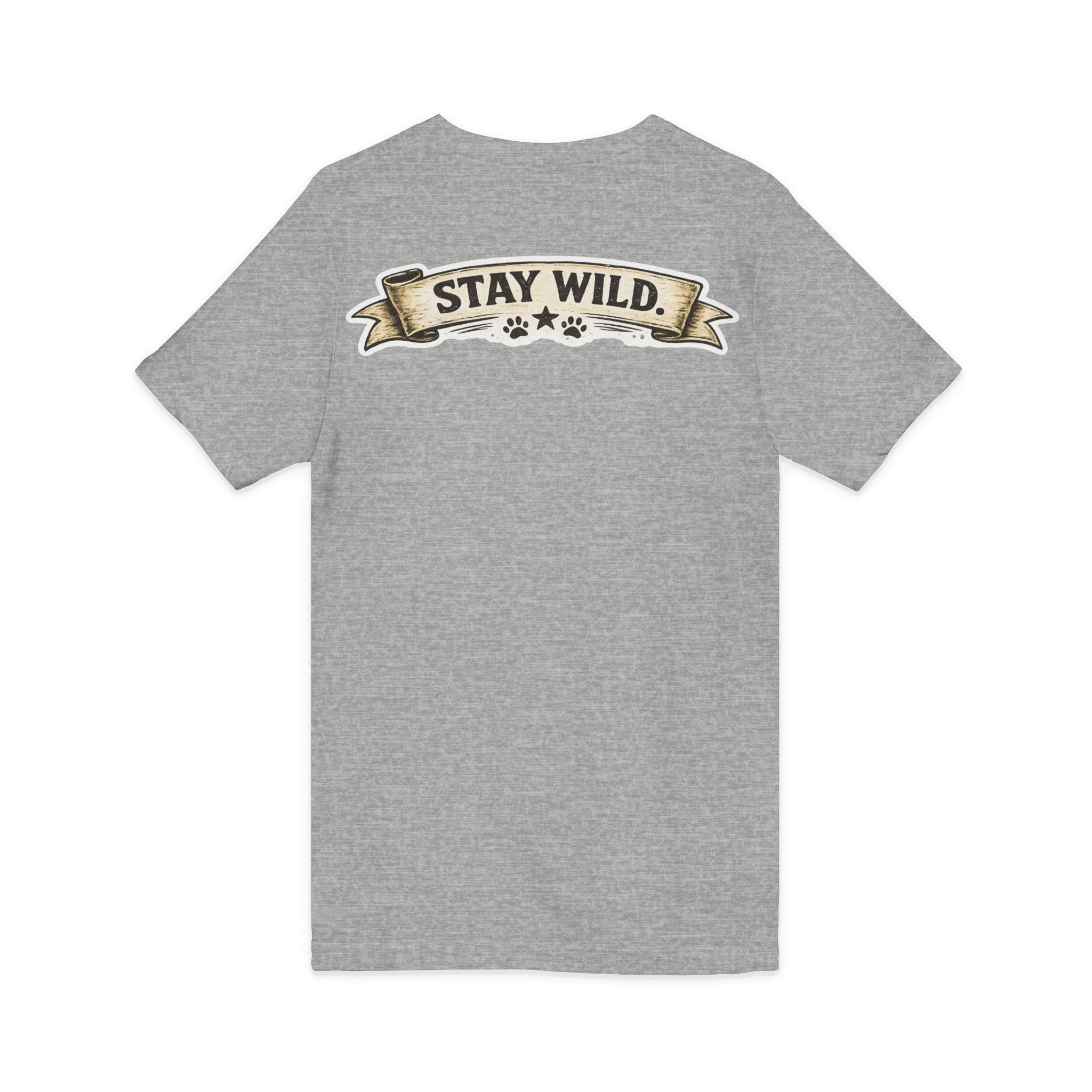 Calm Clever Untamed/Jersey Short Sleeve V-Neck Tee