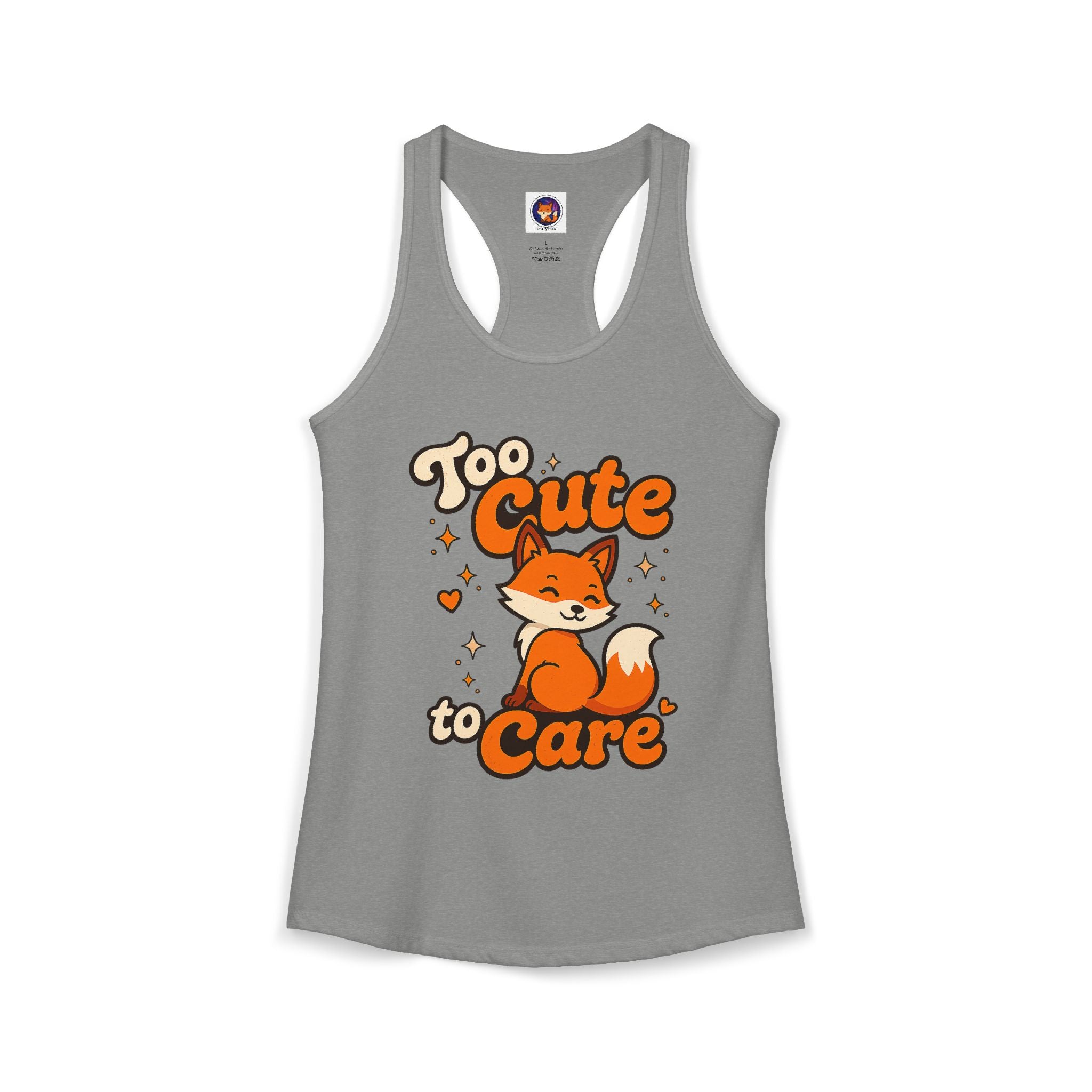 Too Cute To Care/Ideal Racerback Tank