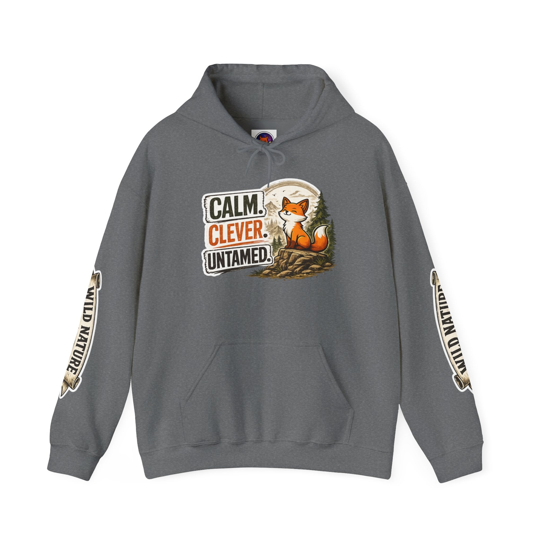Calm Clever Untamed/Heavy Blend™ Hooded Sweatshirt