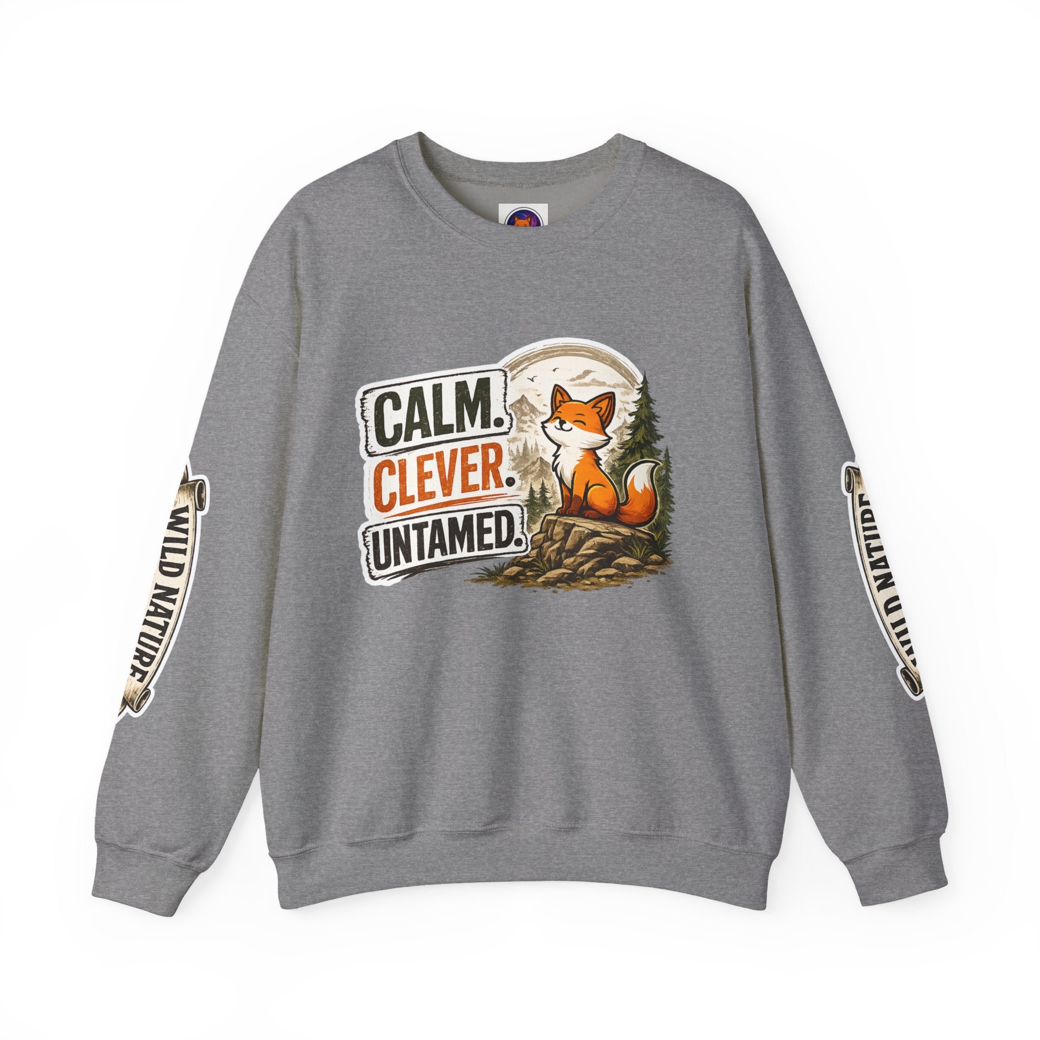 Calm Clever Untamed/Heavy Blend™ Crewneck Sweatshirt