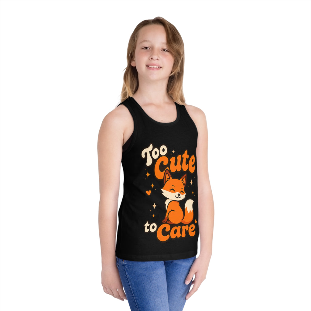 Too Cute To Care/Kid's Jersey Tank Top