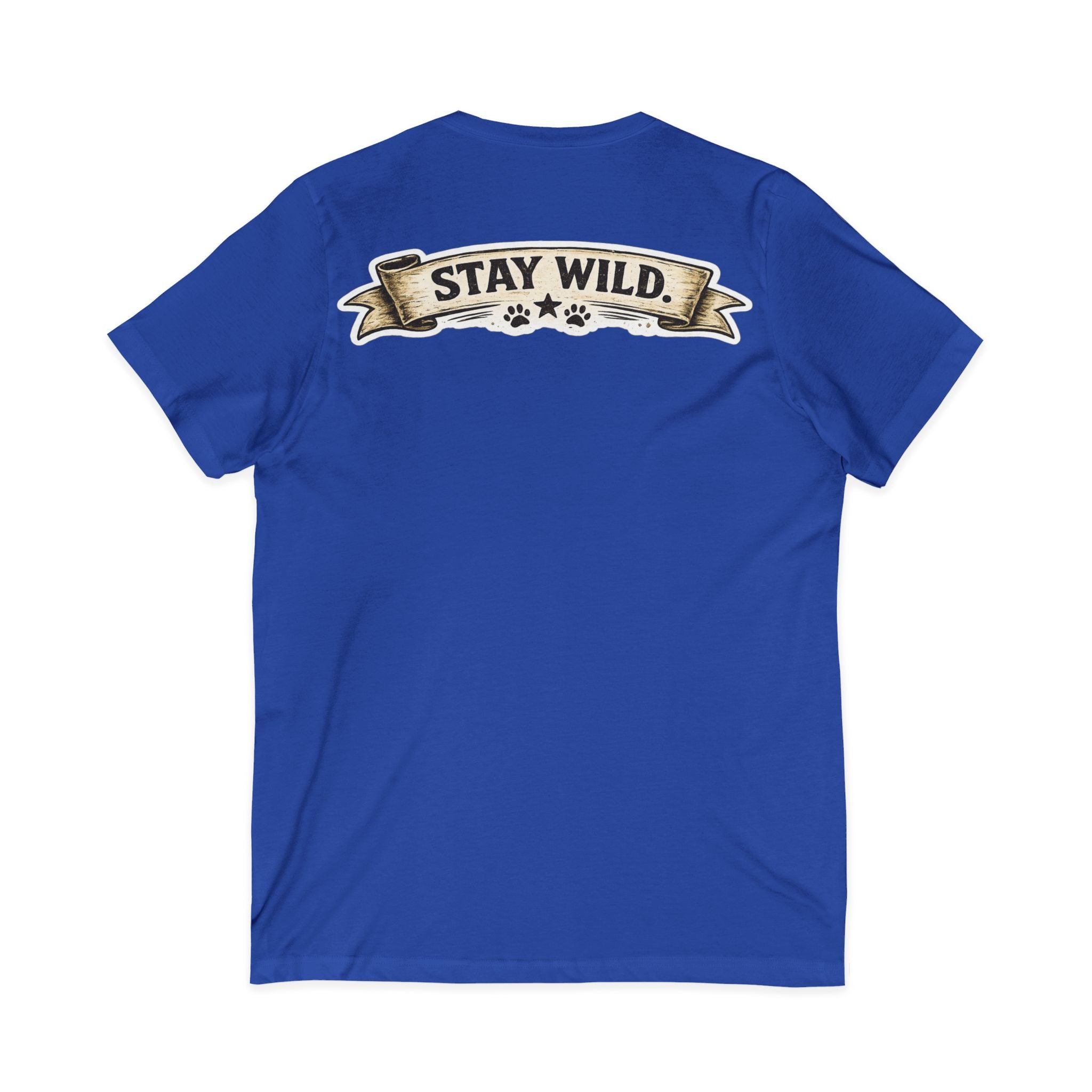 Calm Clever Untamed/Jersey Short Sleeve V-Neck Tee
