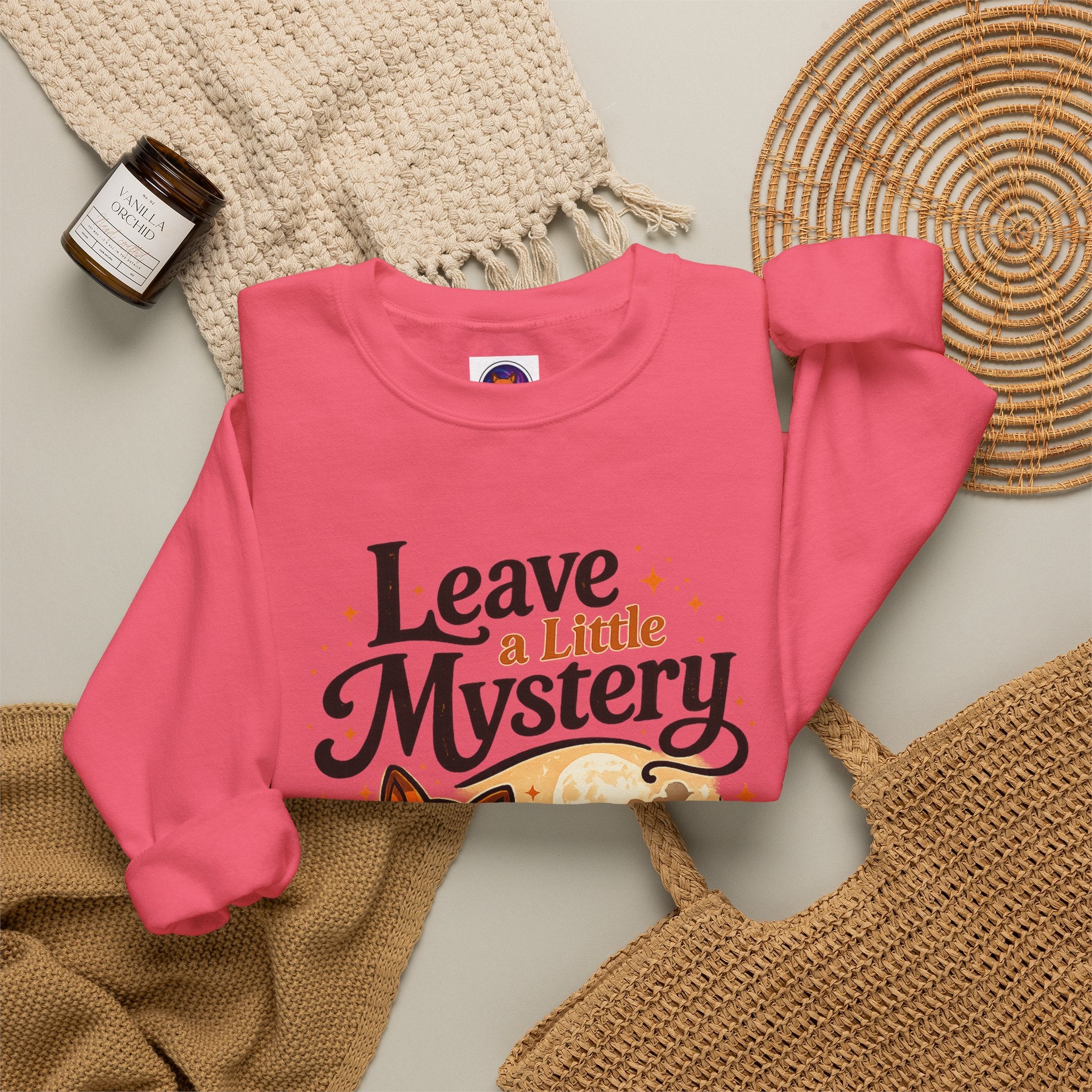 Leave A Little Mystery/Heavy Blend™ Crewneck Sweatshirt