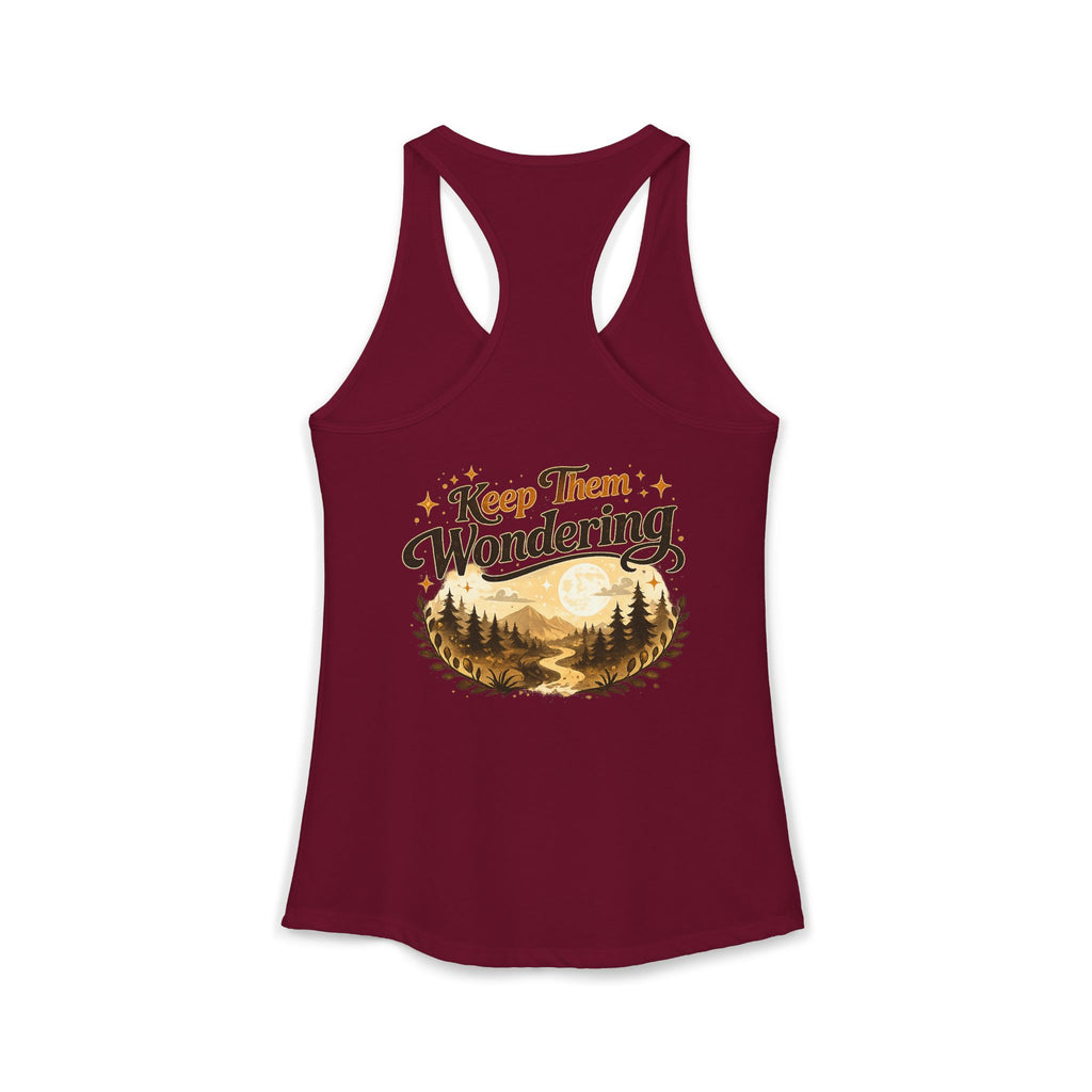 Leave A Little Mystery/Ideal Racerback Tank