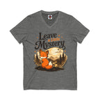 Leave A Little Mystery/Jersey Short Sleeve V-Neck Tee
