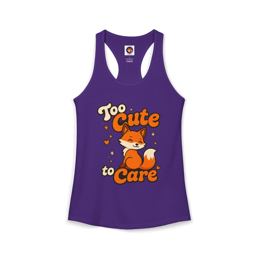 Too Cute To Care/Ideal Racerback Tank