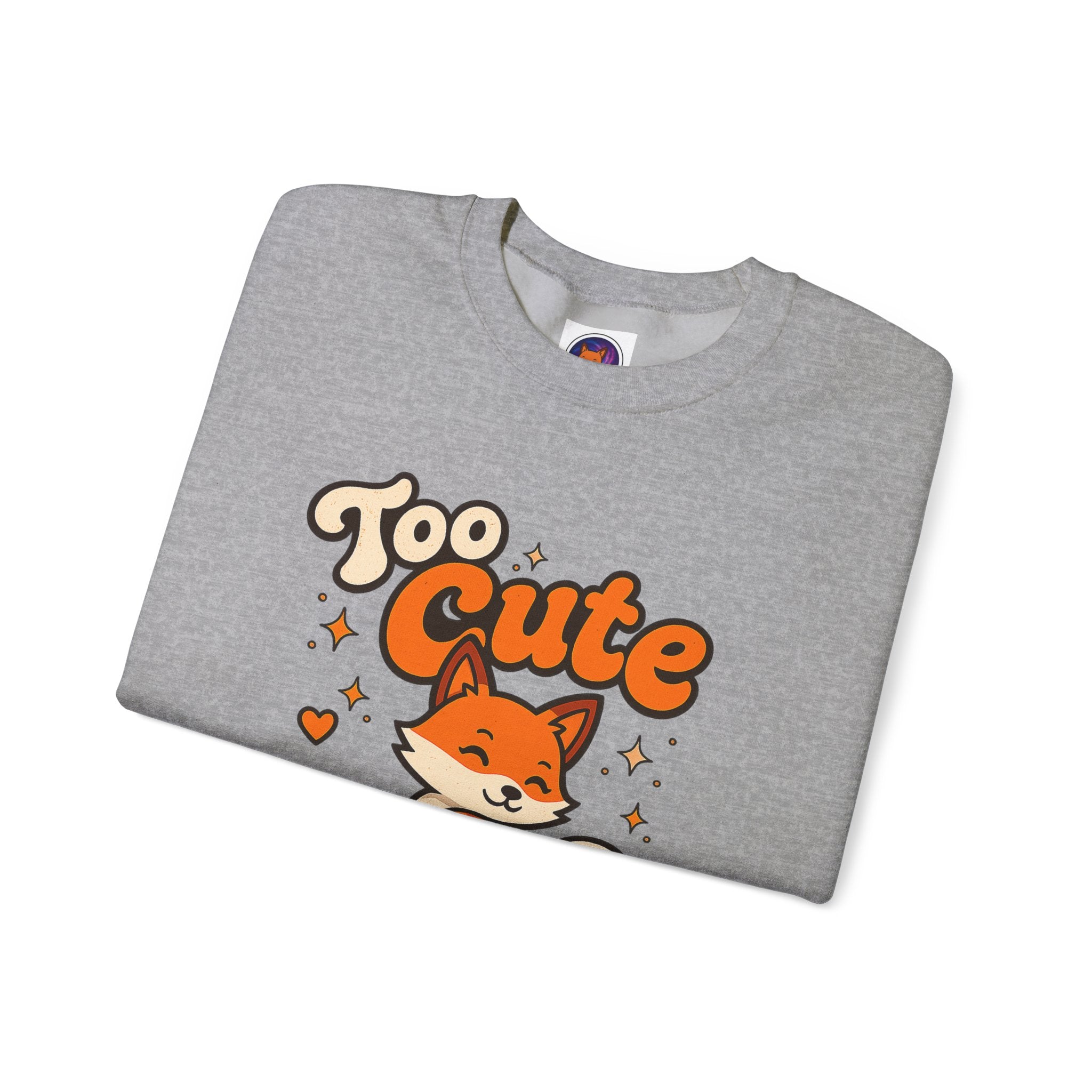 Too Cute To Care/Heavy Blend™ Crewneck Sweatshirt