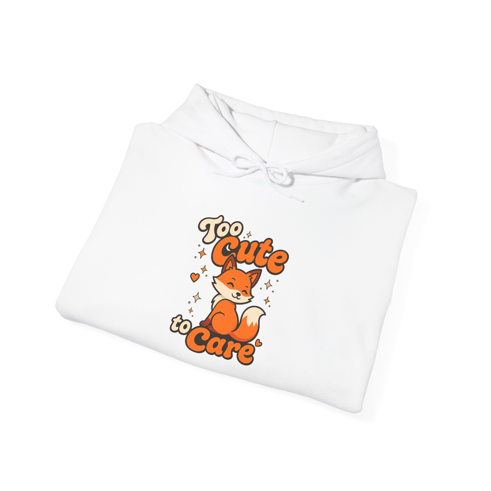 Too Cute To Care/Heavy Blend™ Hooded Sweatshirt