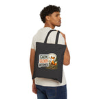 Calm Clever Untamed/Cotton Canvas Tote Bag