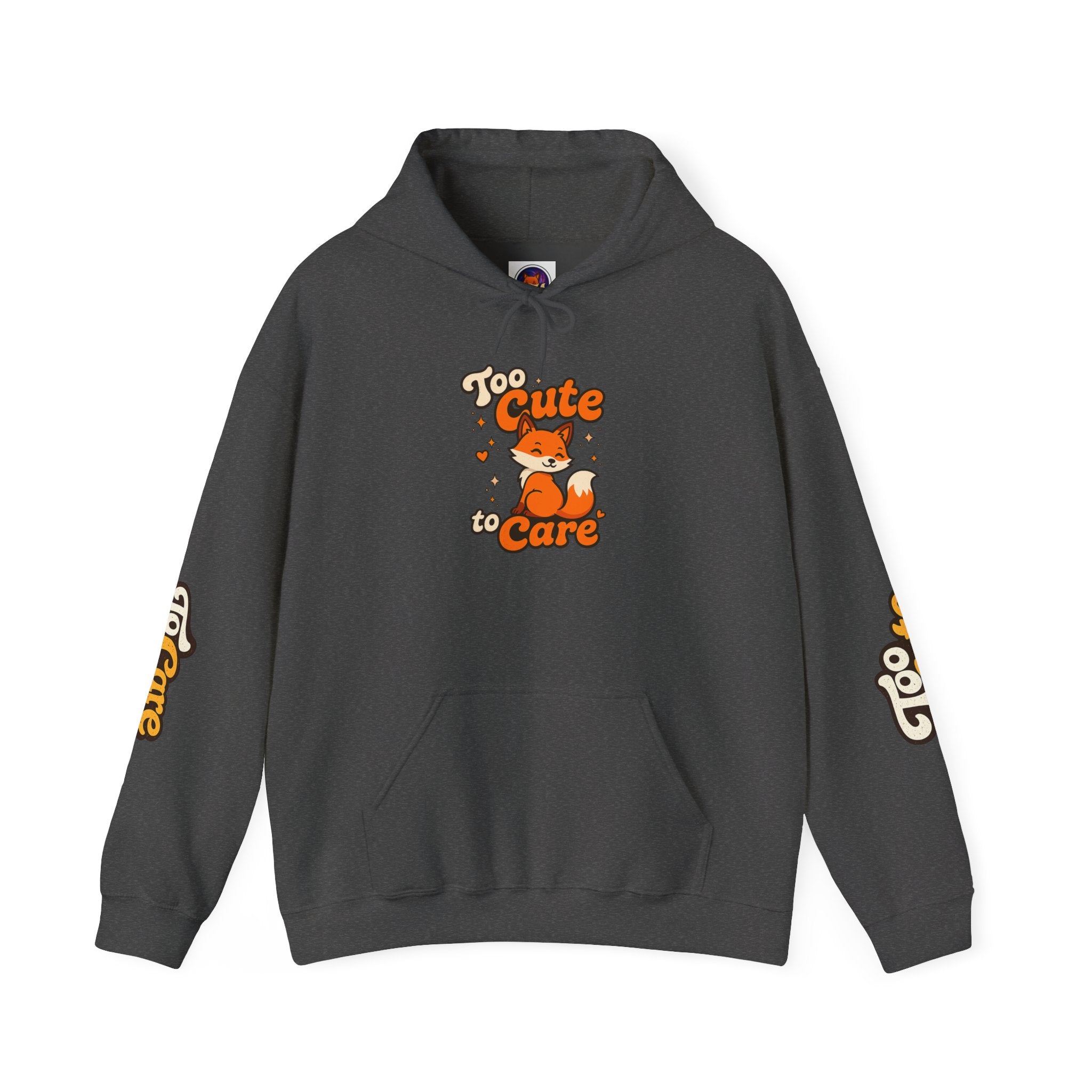 Too Cute To Care/Heavy Blend™ Hooded Sweatshirt