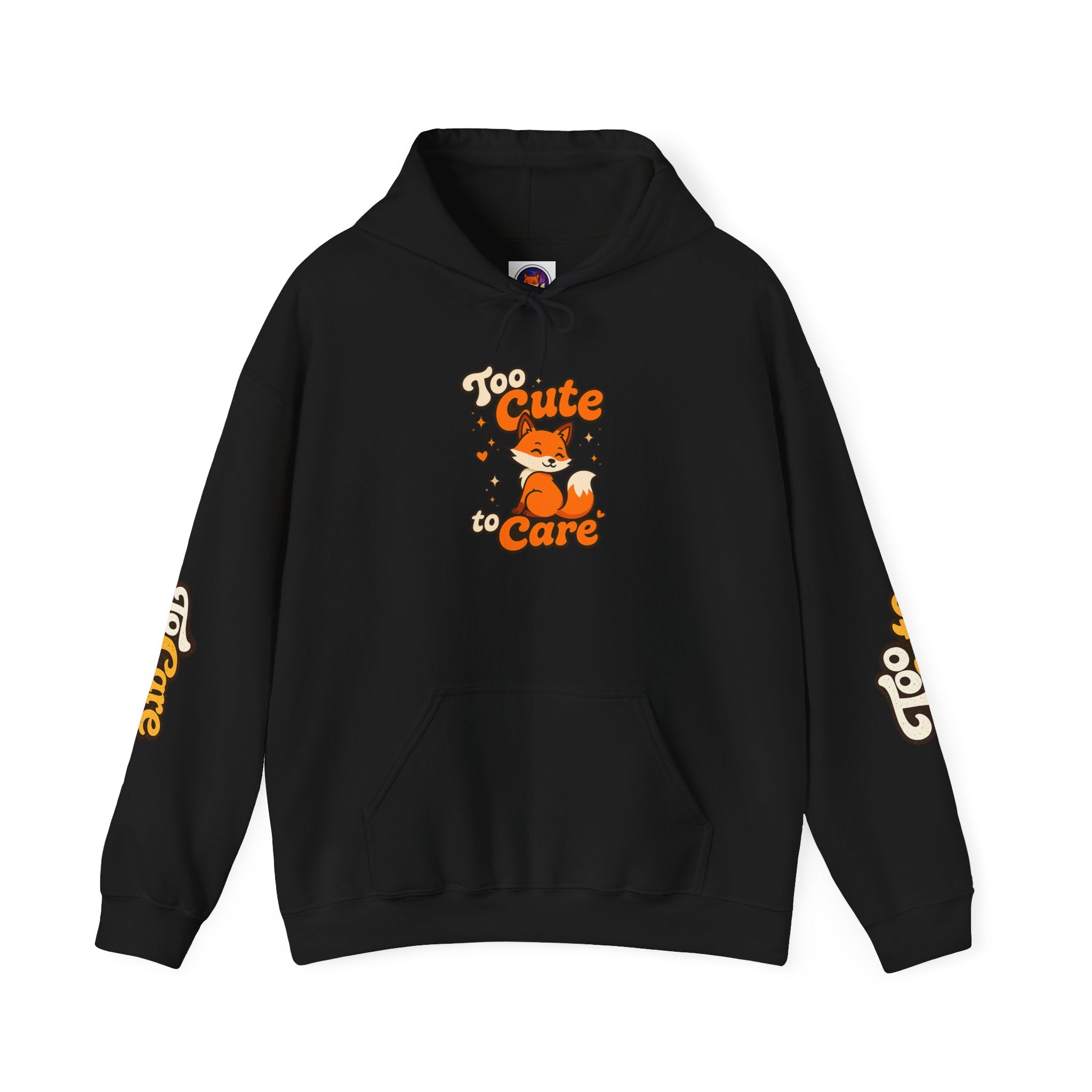 Too Cute To Care/Heavy Blend™ Hooded Sweatshirt