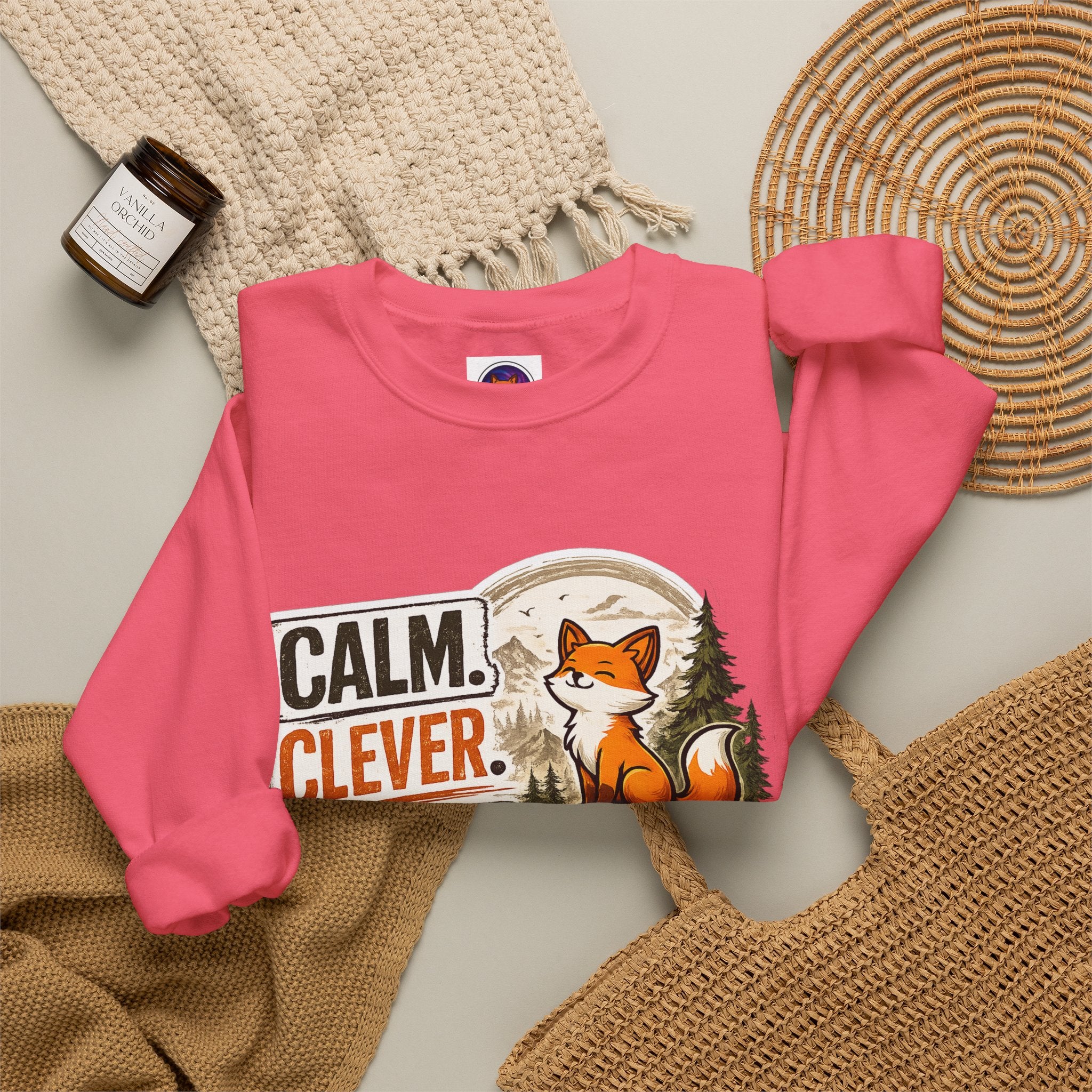 Calm Clever Untamed/Heavy Blend™ Crewneck Sweatshirt