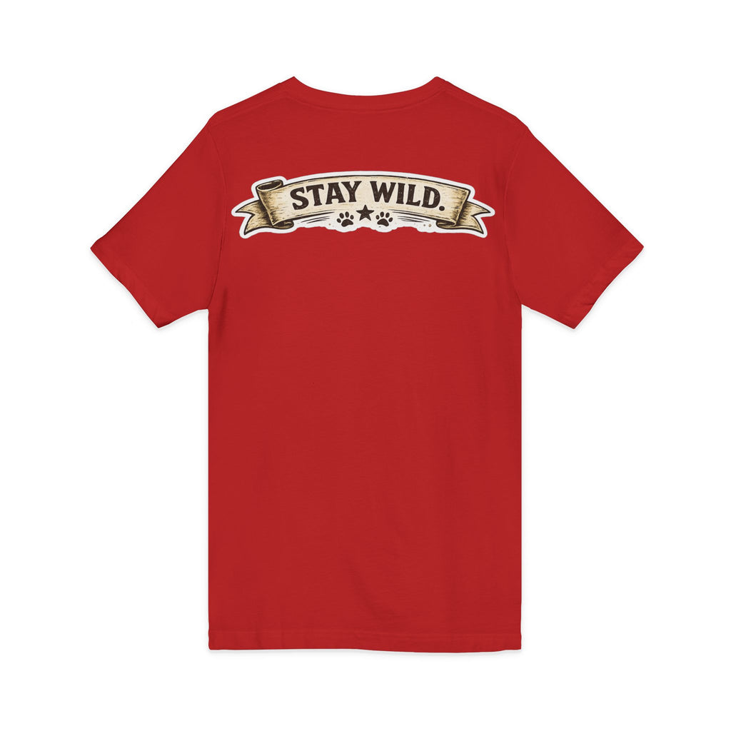 Calm Clever Untamed/Jersey Short Sleeve V-Neck Tee