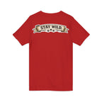 Calm Clever Untamed/Jersey Short Sleeve V-Neck Tee
