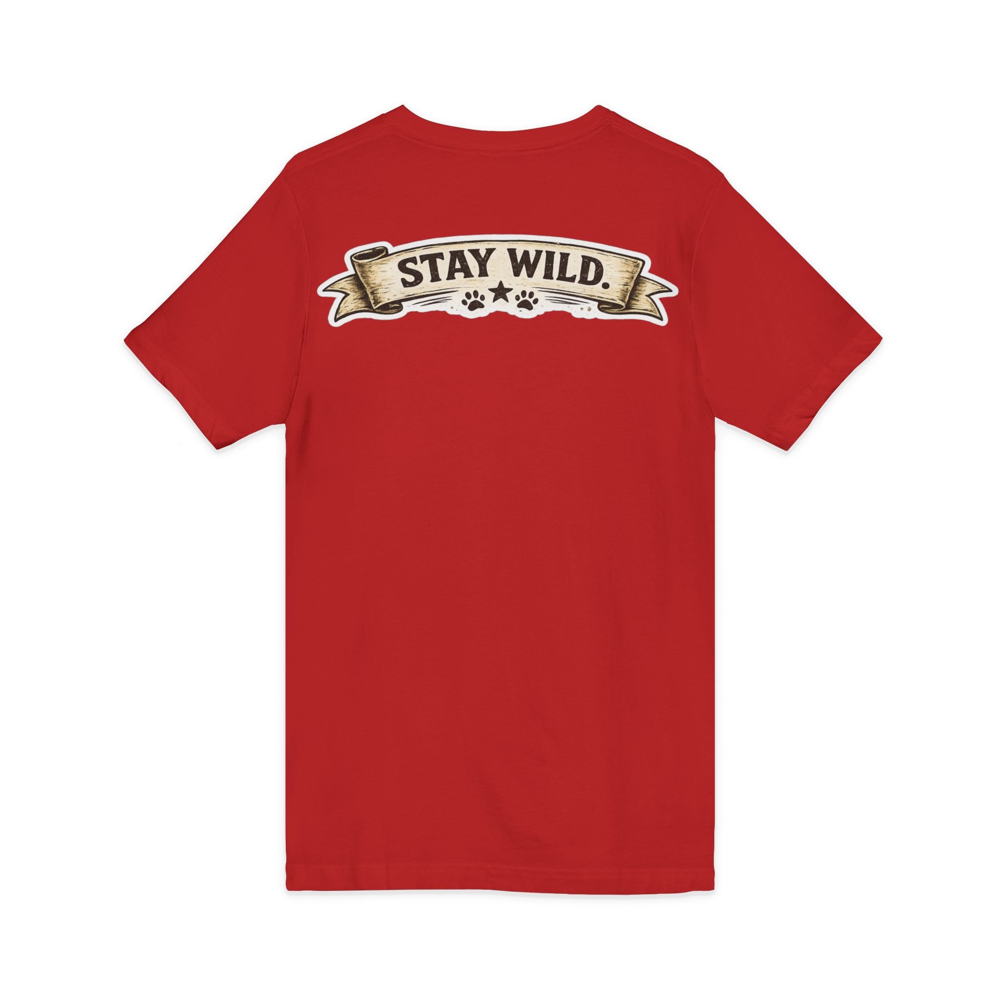 Calm Clever Untamed/Jersey Short Sleeve V-Neck Tee
