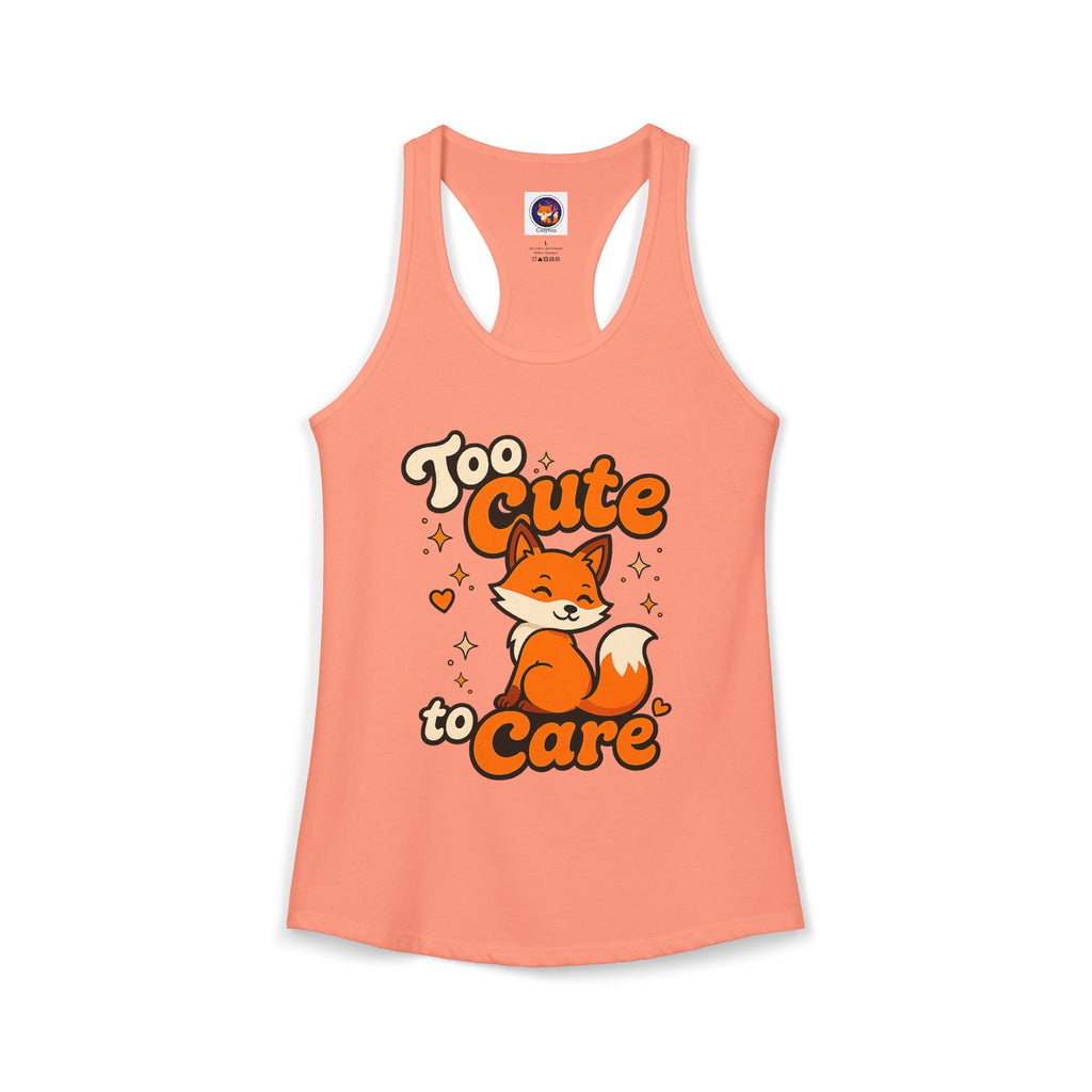 Too Cute Too Care/Ideal Racerback Tank