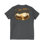Leave A Little Mystery/Jersey Short Sleeve V-Neck Tee