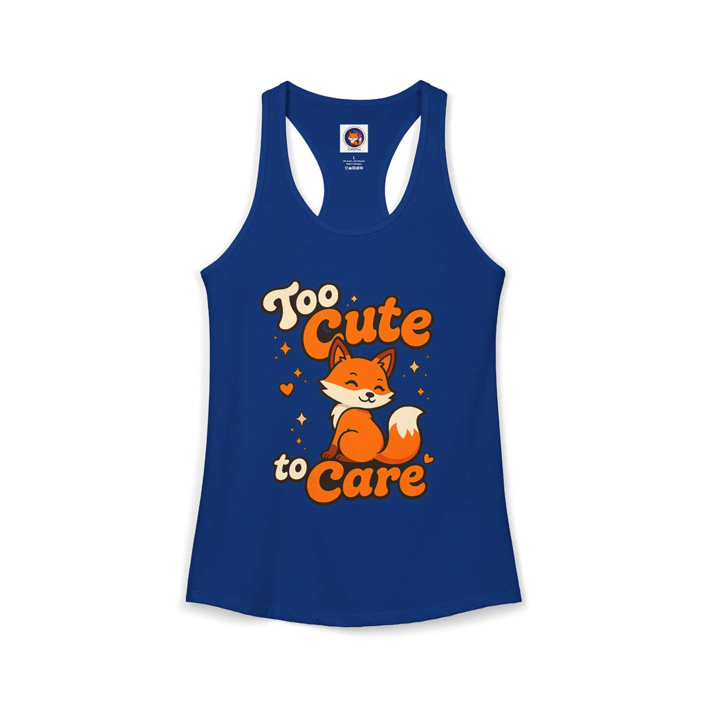 Too Cute Too Care/Ideal Racerback Tank