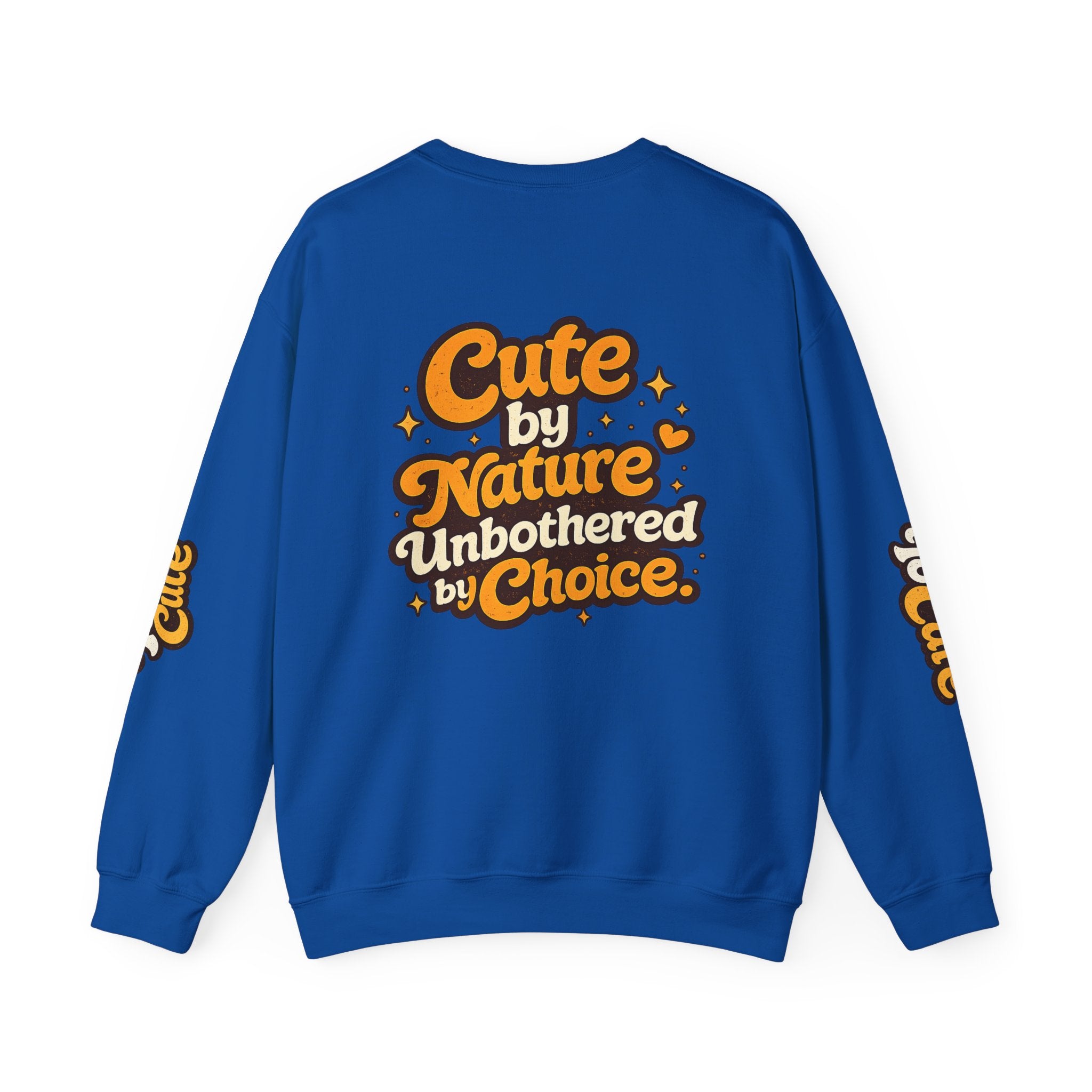 Too Cute To Care/Heavy Blend™ Crewneck Sweatshirt