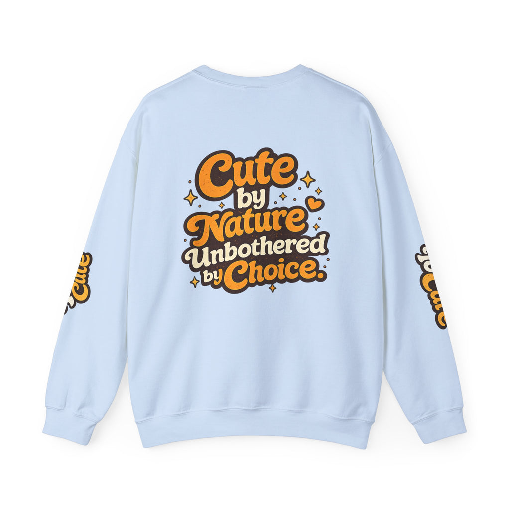 Too Cute To Care/Heavy Blend™ Crewneck Sweatshirt