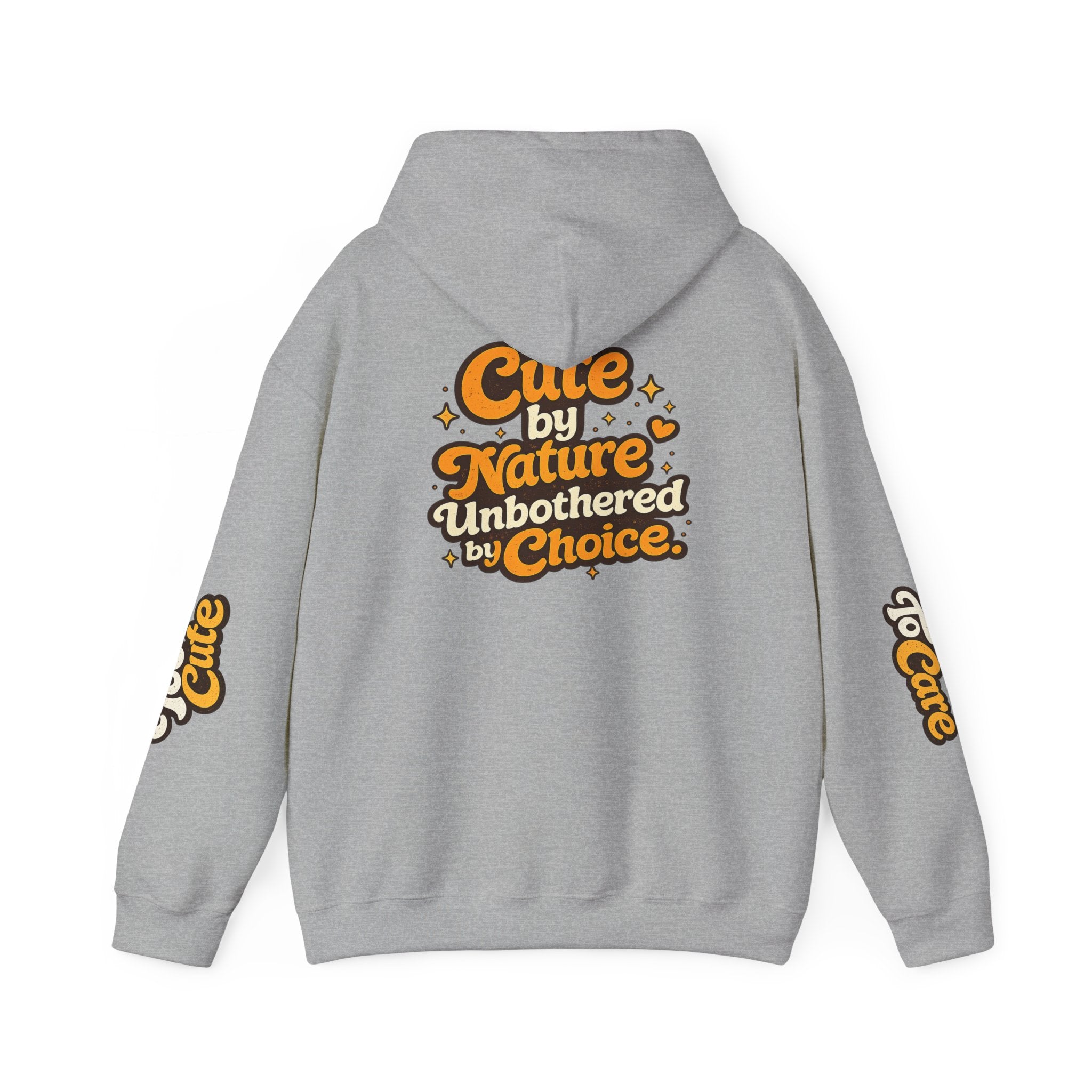 Too Cute To Care/Heavy Blend™ Hooded Sweatshirt